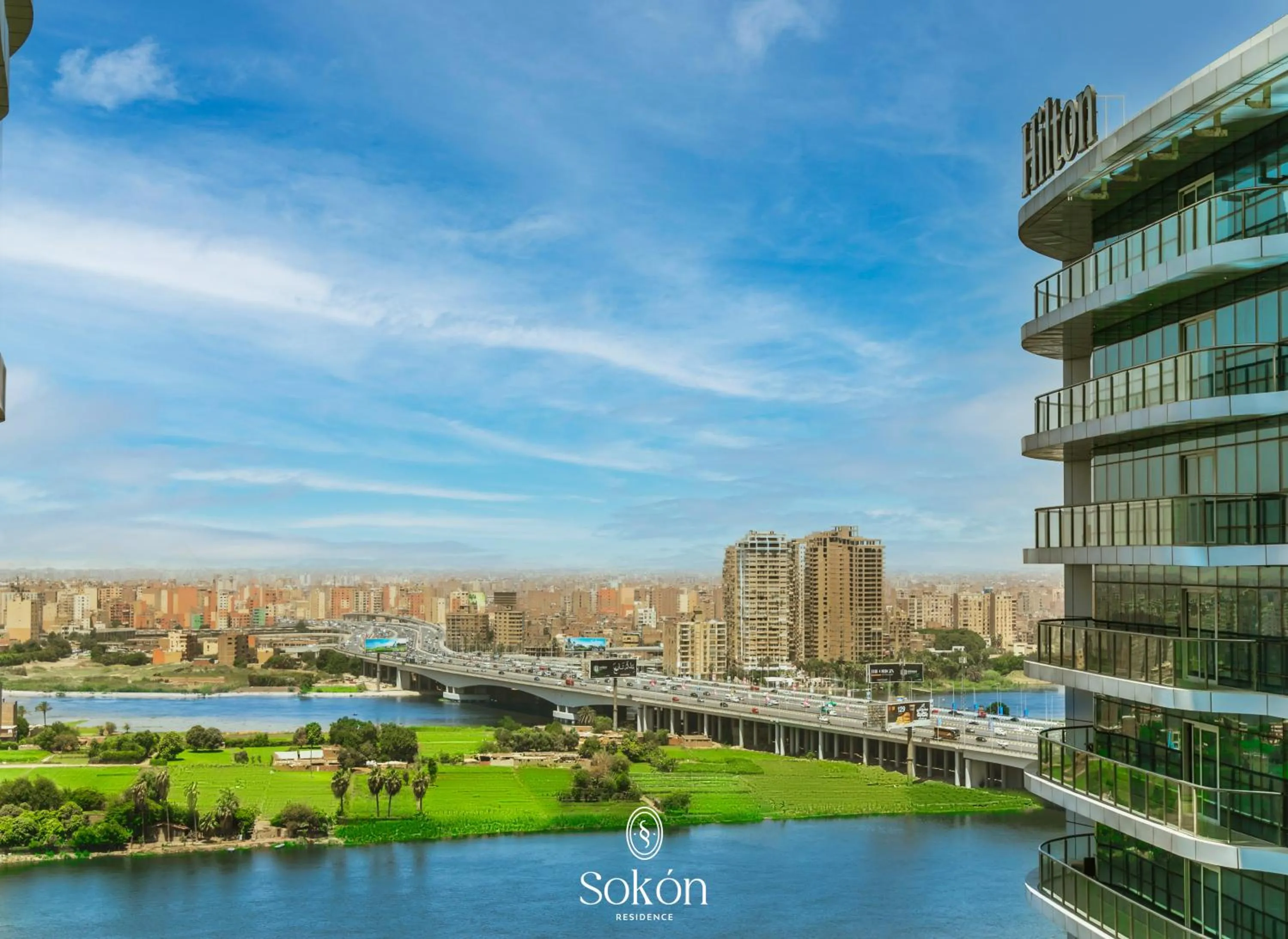 View (from property/room) in Sokon Residence Partial Nile view at Maadi