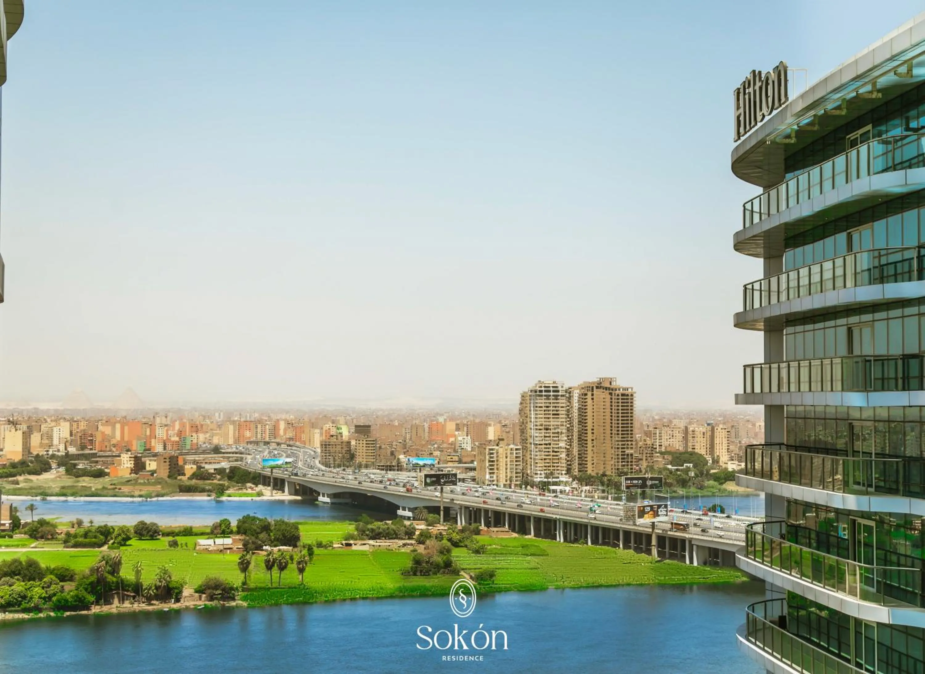View (from property/room) in Sokon Residence Partial Nile view at Maadi