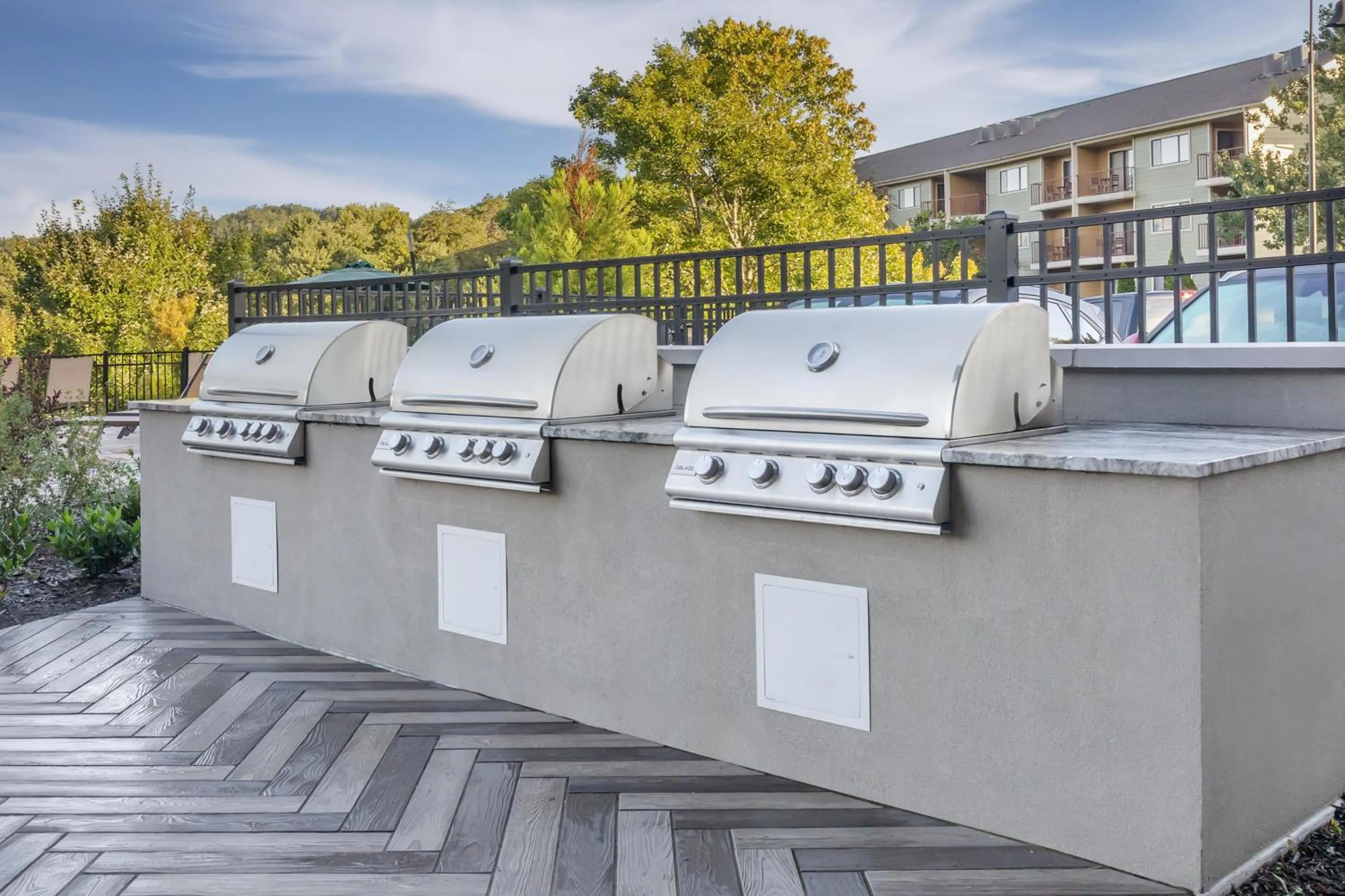 Patio in Hilton Vacation Club Mill Springs Lodge Pigeon Forge