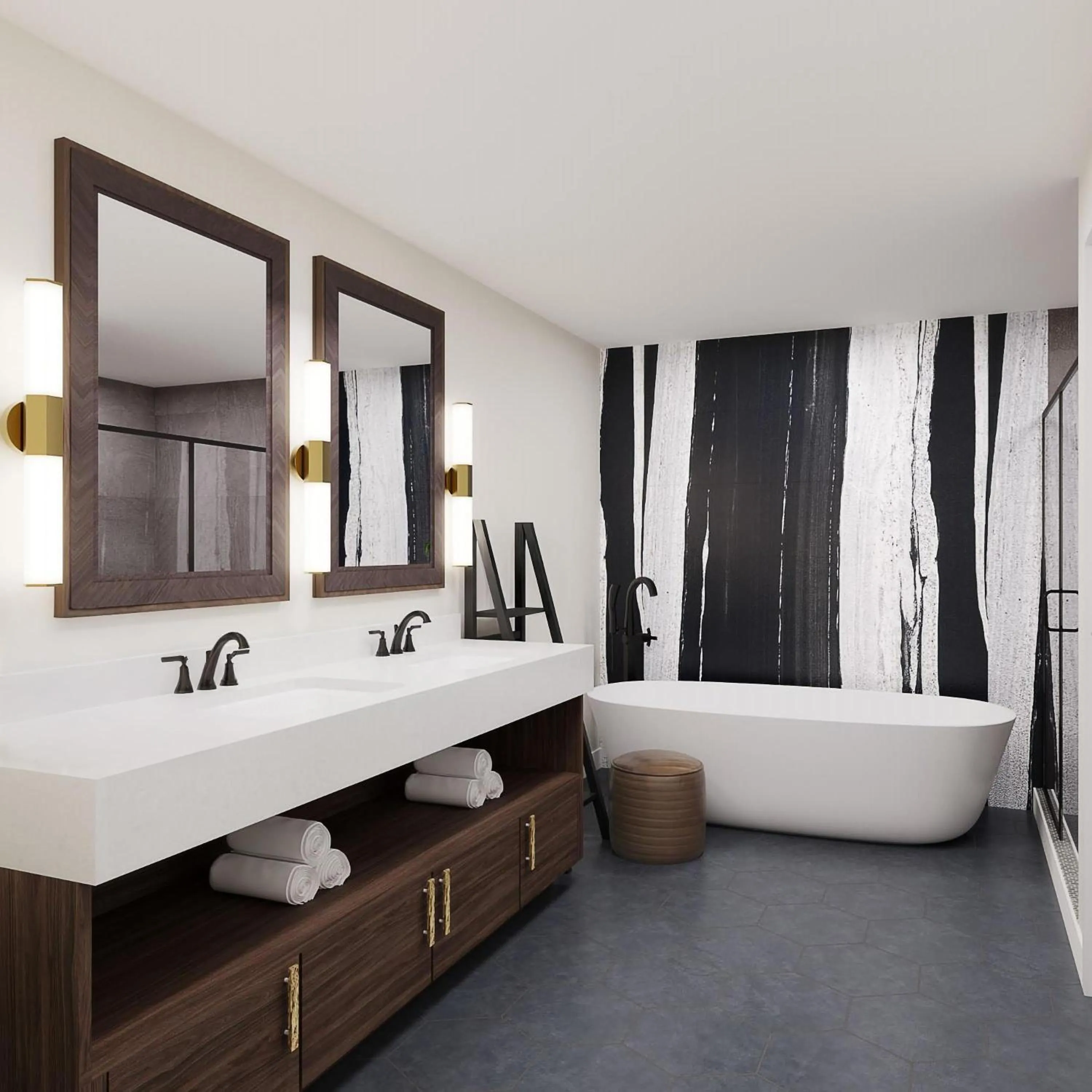 Bathroom in Hilton Vacation Club Mill Springs Lodge Pigeon Forge