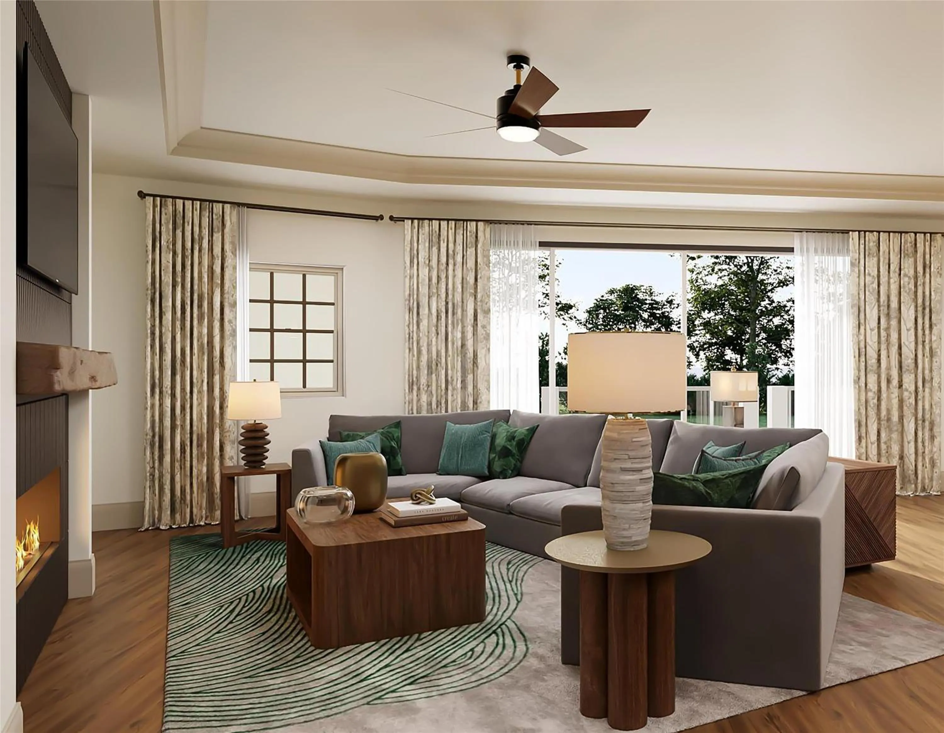 Living room in Hilton Vacation Club Mill Springs Lodge Pigeon Forge