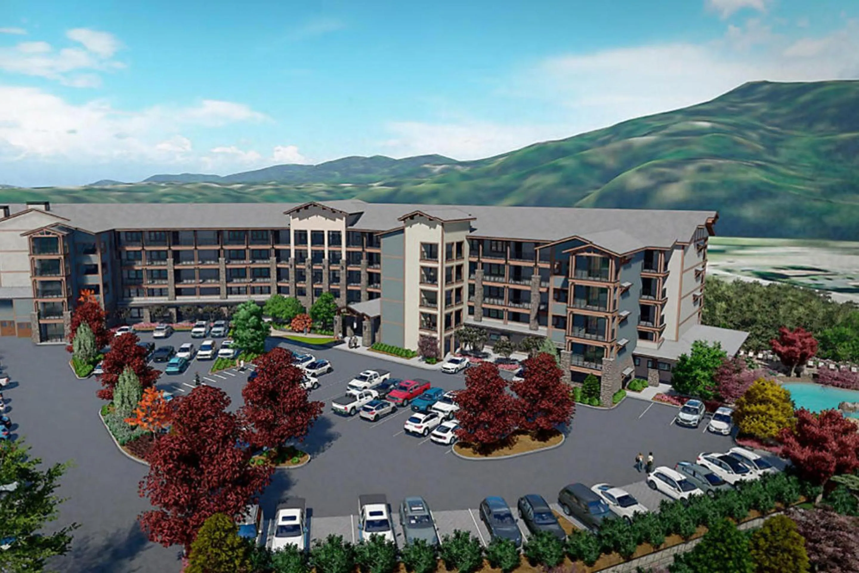 Property building in Hilton Vacation Club Mill Springs Lodge Pigeon Forge