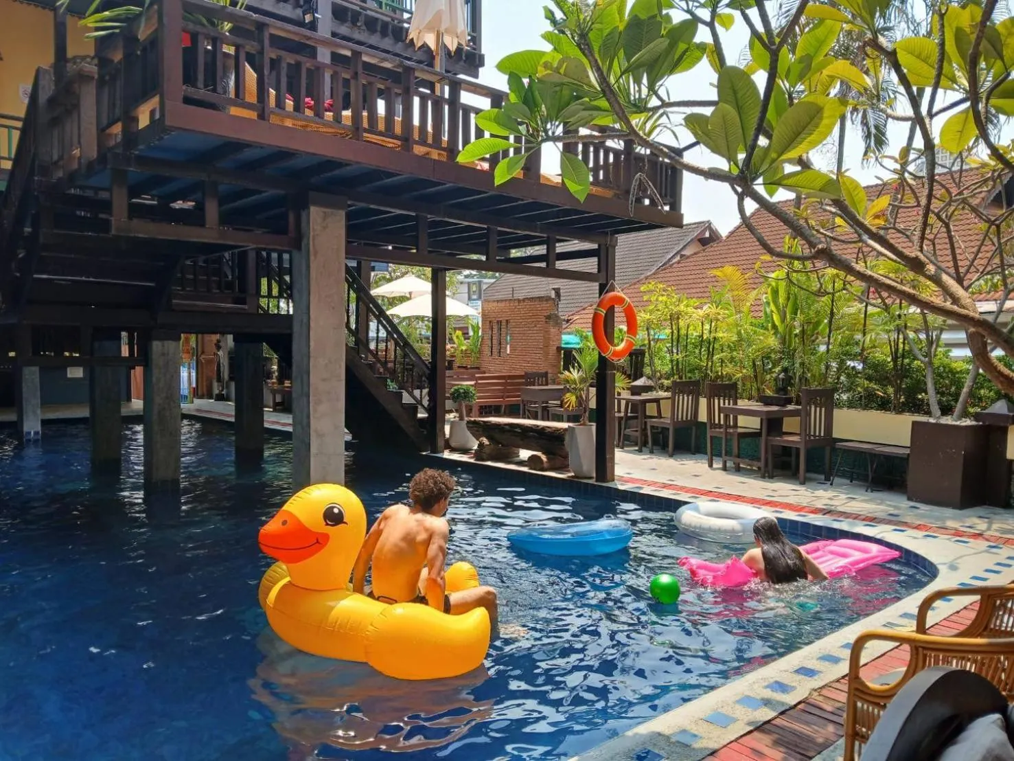 Pool view in Lanna Boutique Resort Chiang Mai