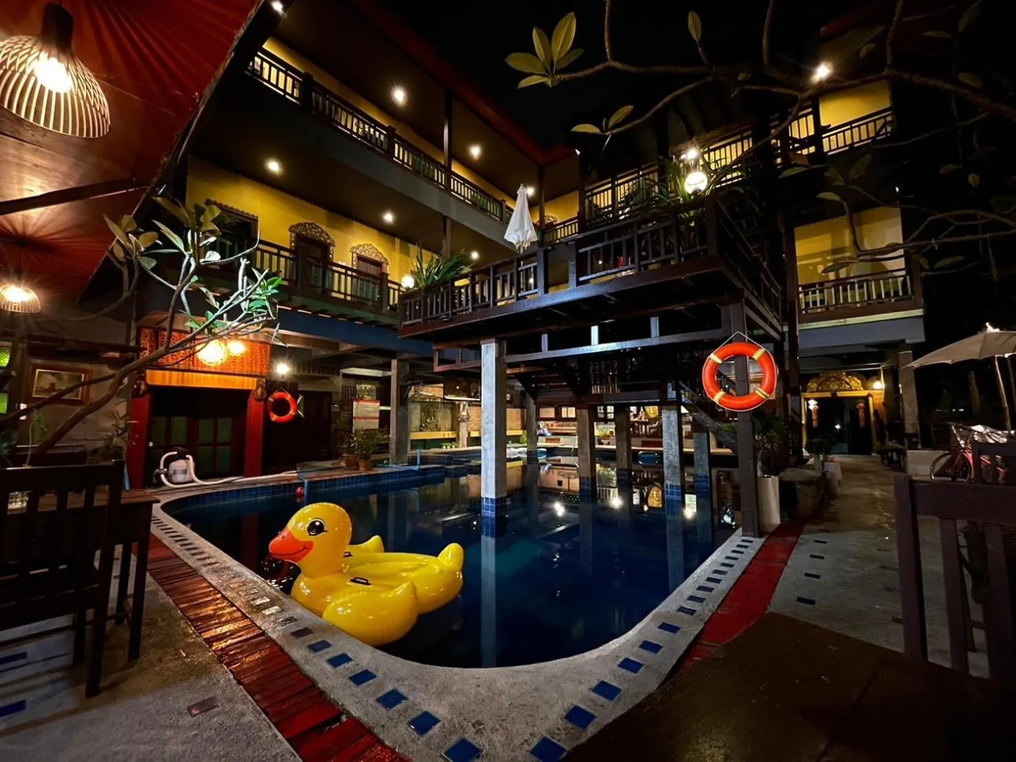 Evening entertainment in Lanna Boutique Resort Chiang Mai