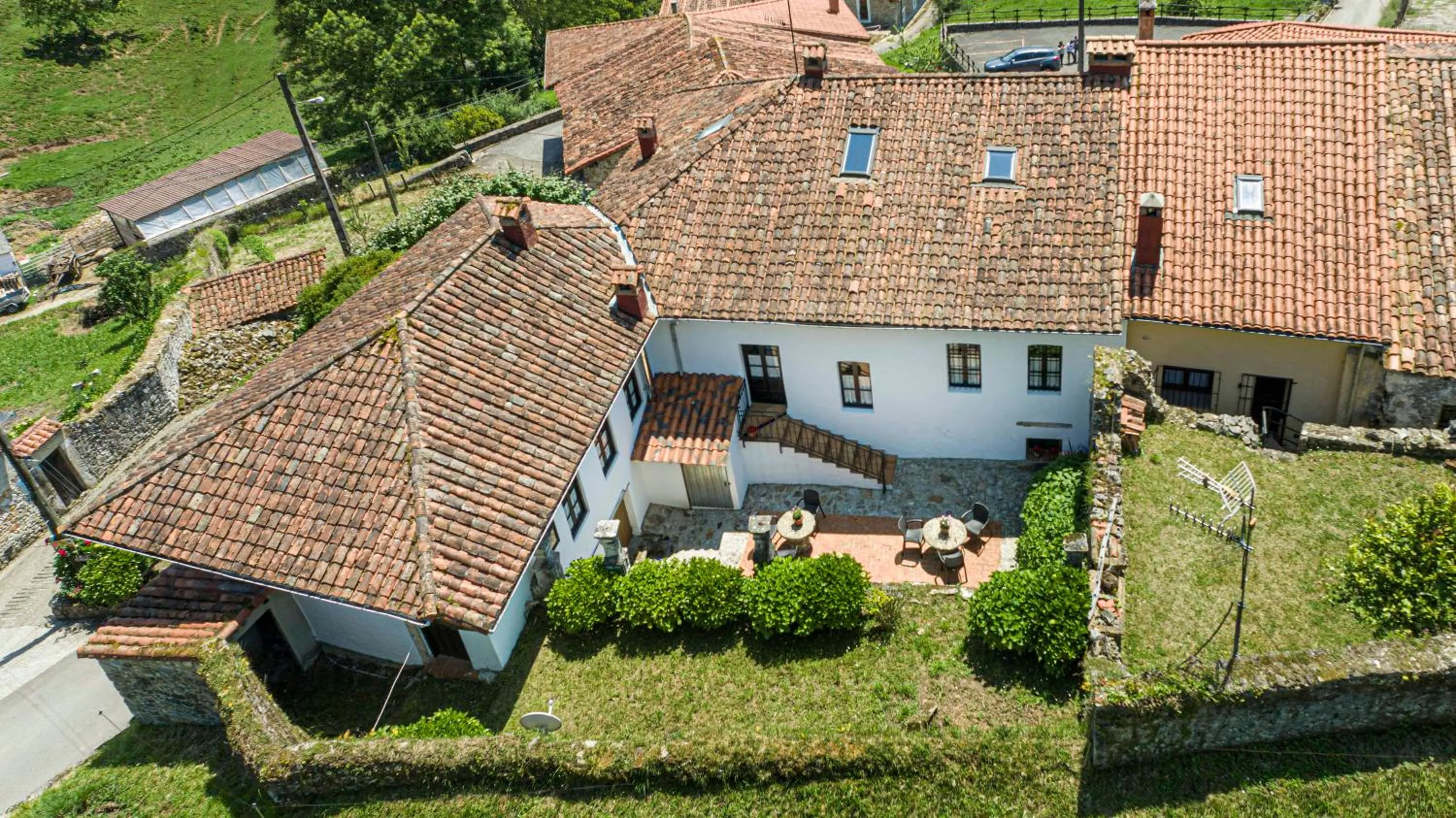Bird's eye view in La Casona de Tresgrandas