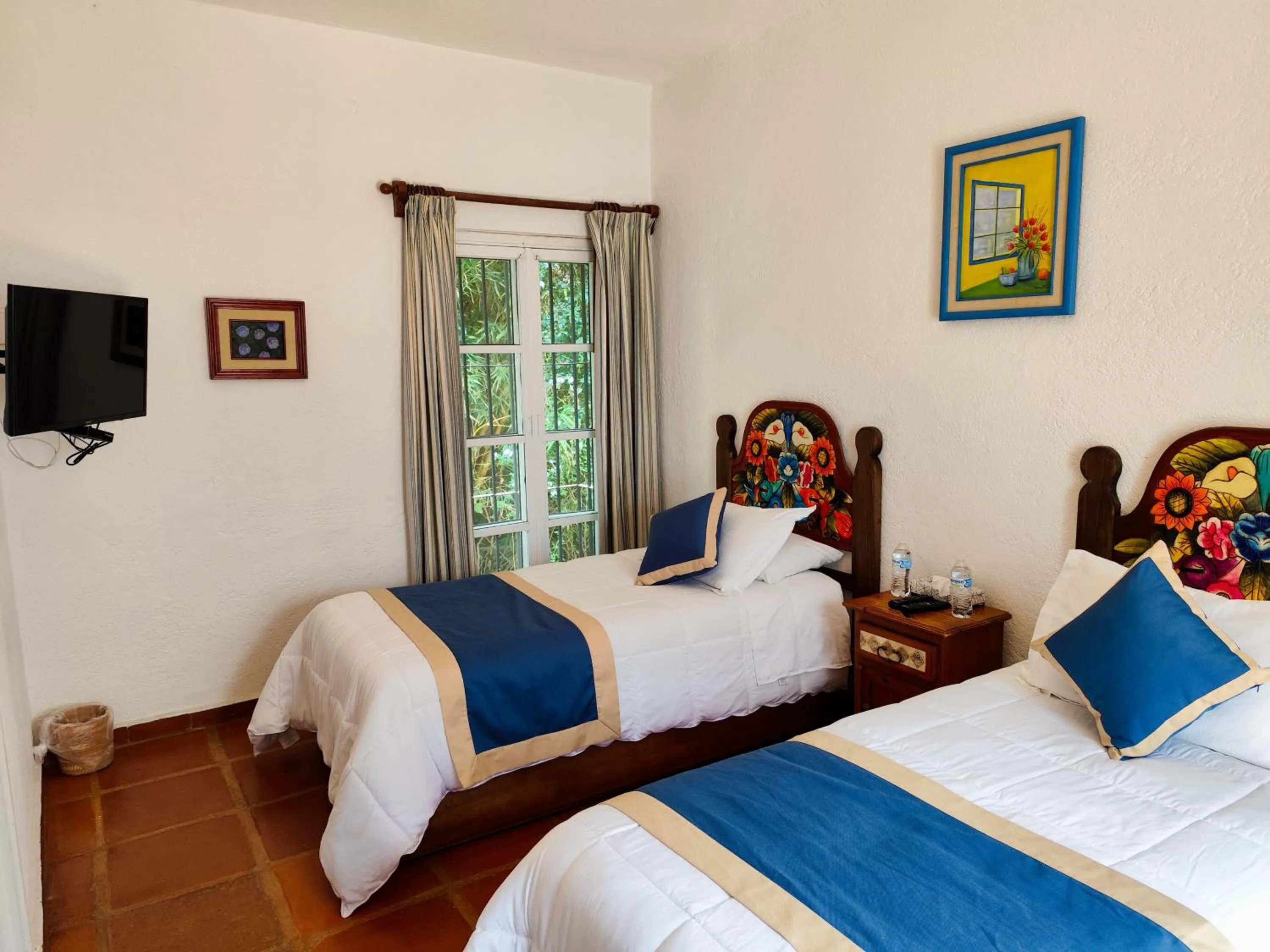 Bed in Casa de las Conchas Cuernavaca