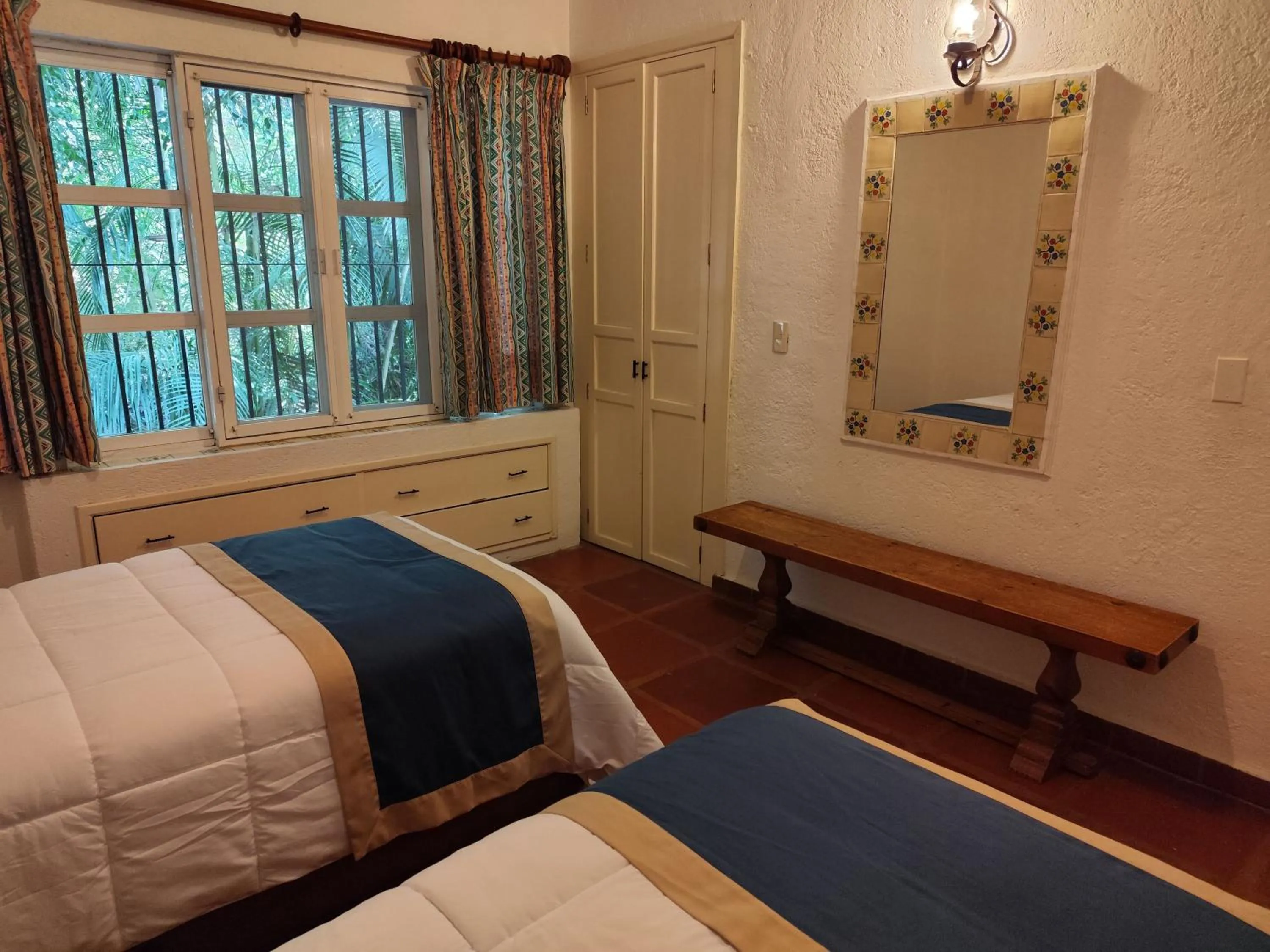 Bed in Casa de las Conchas Cuernavaca