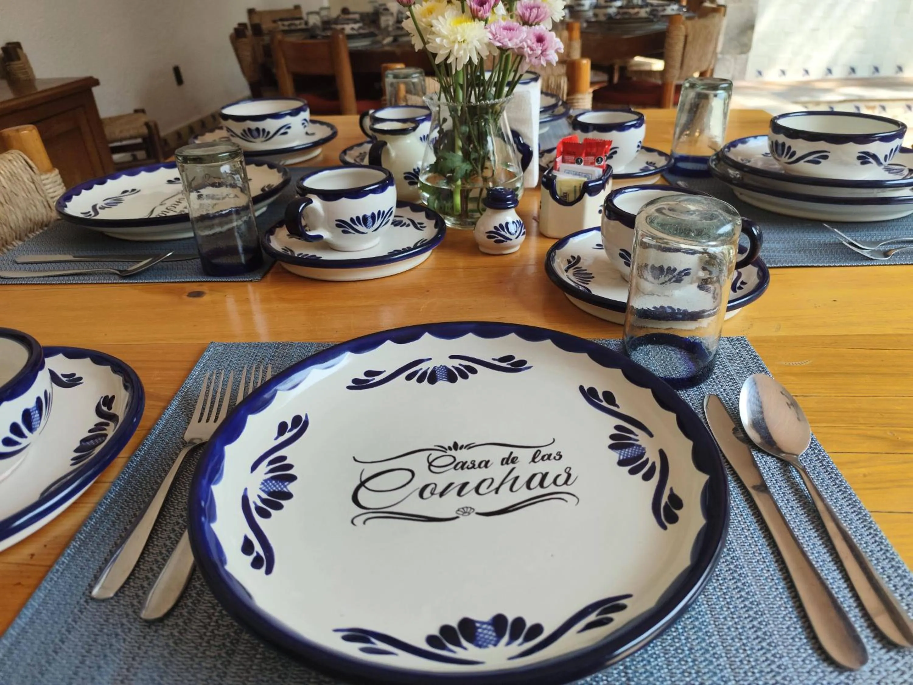 Food and drinks in Casa de las Conchas Cuernavaca