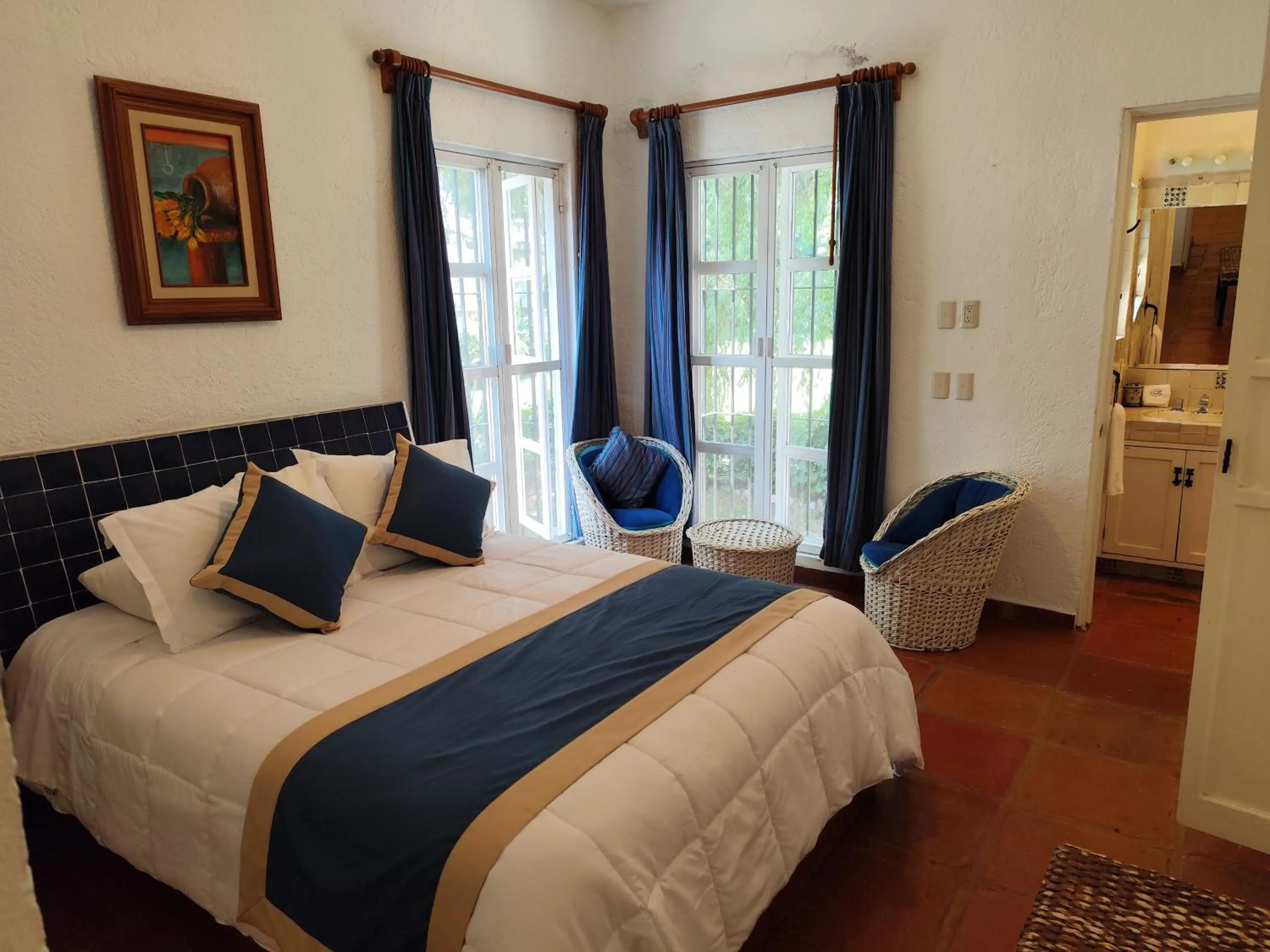 Bed in Casa de las Conchas Cuernavaca