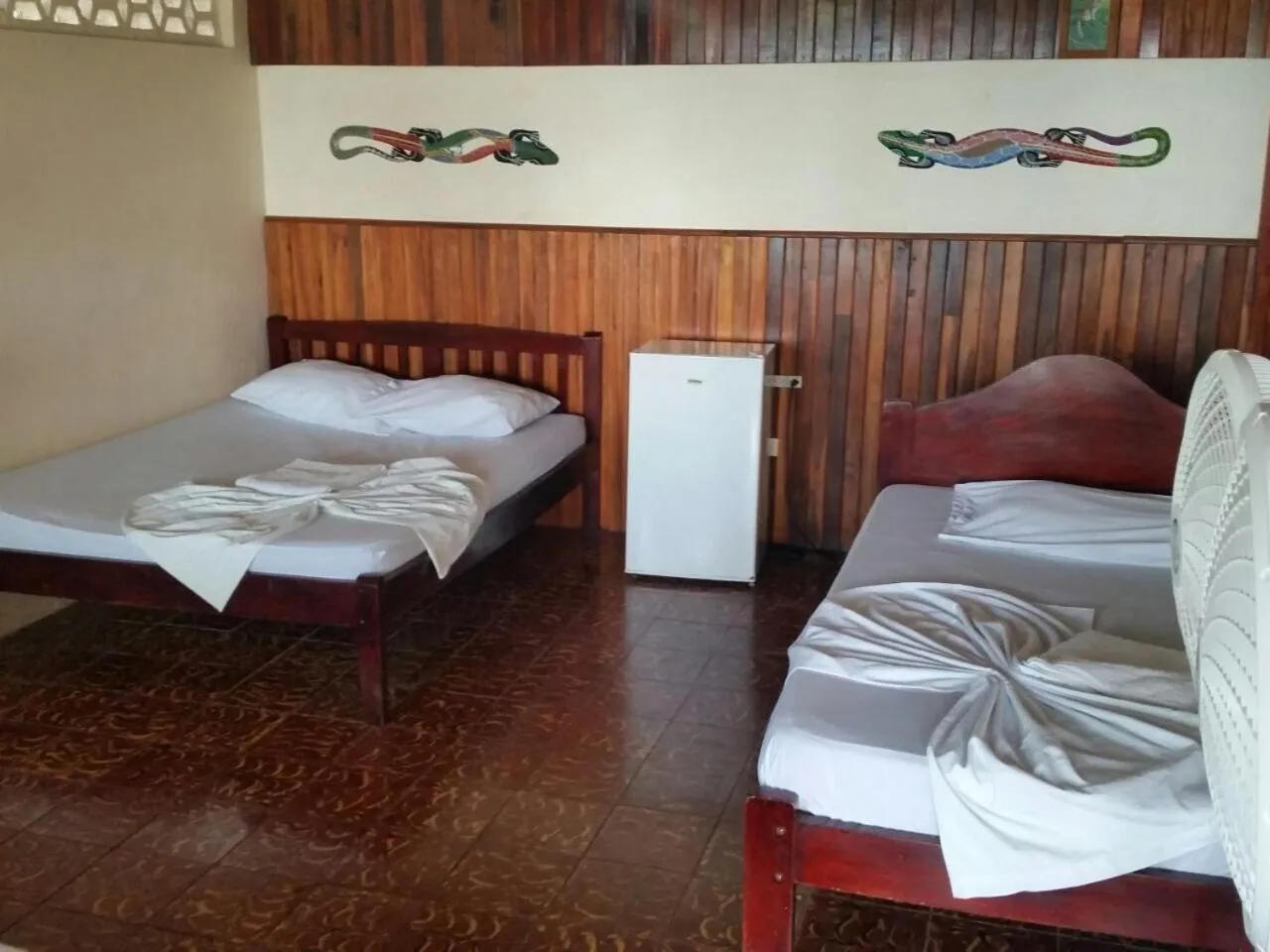 Bed in Hotel Cabinas Mar Y Cielo