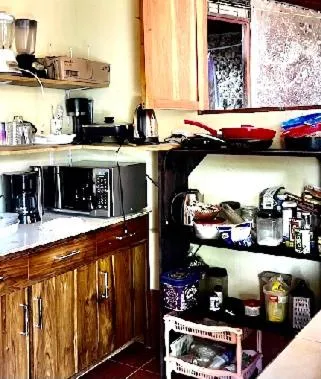 Kitchen or kitchenette in Hotel Cabinas Mar Y Cielo