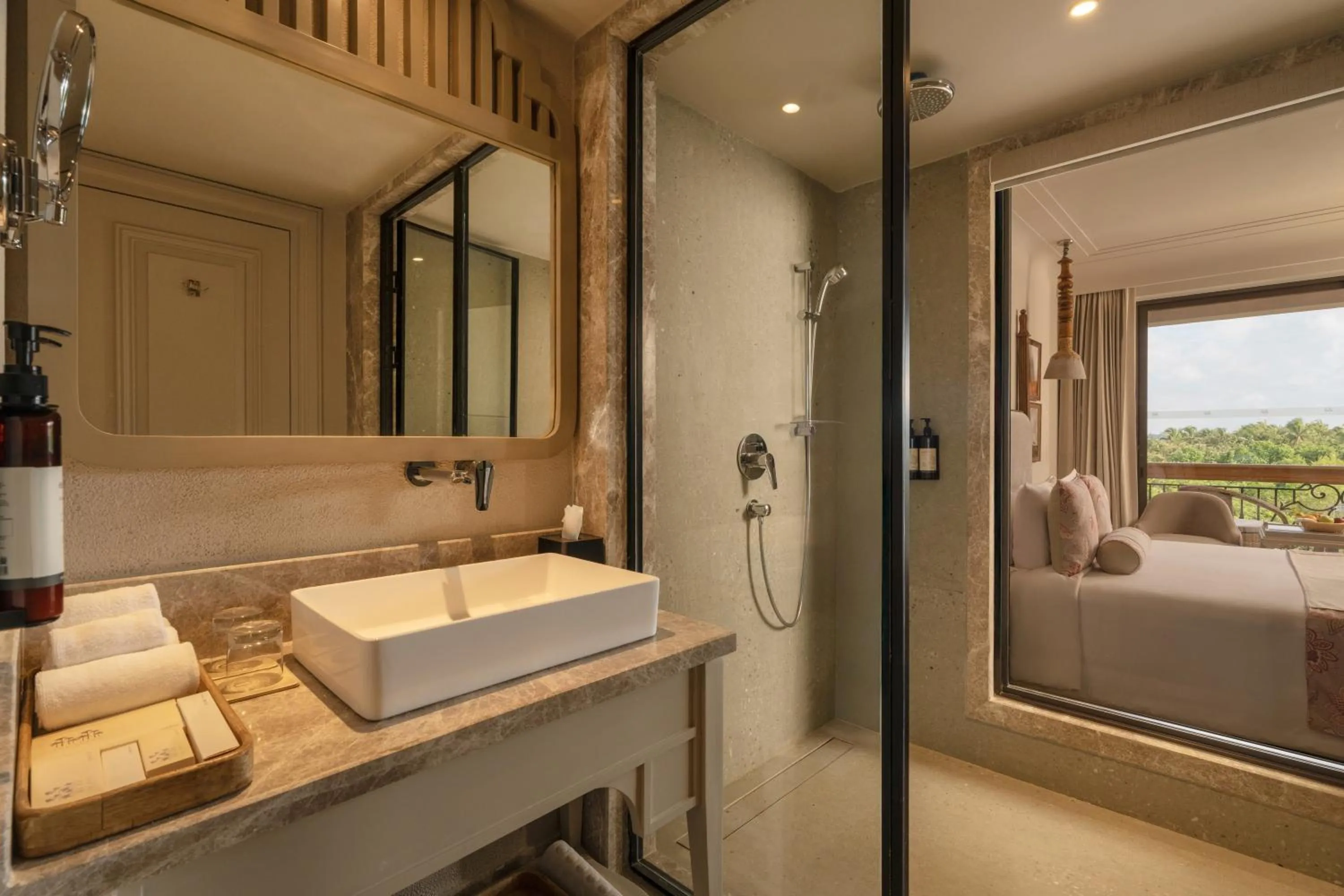 Shower in The Evren, Vagator