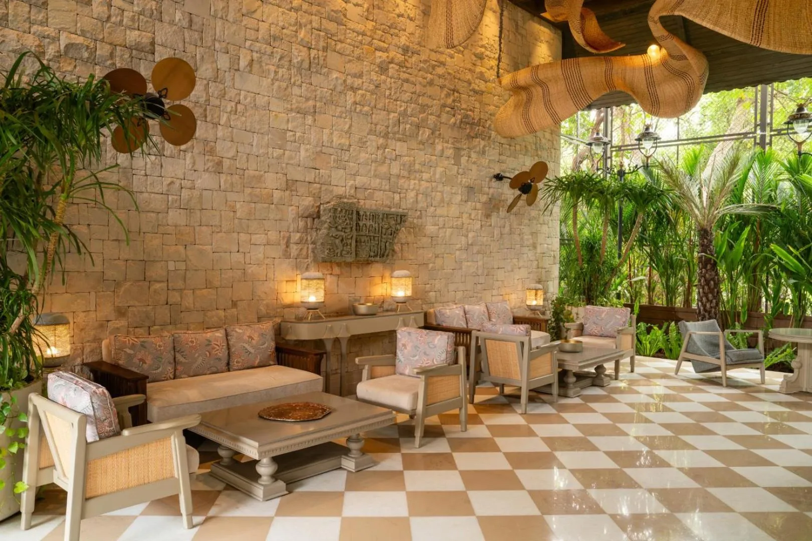 Patio in The Evren, Vagator - SLH-A Small Luxury Hotel