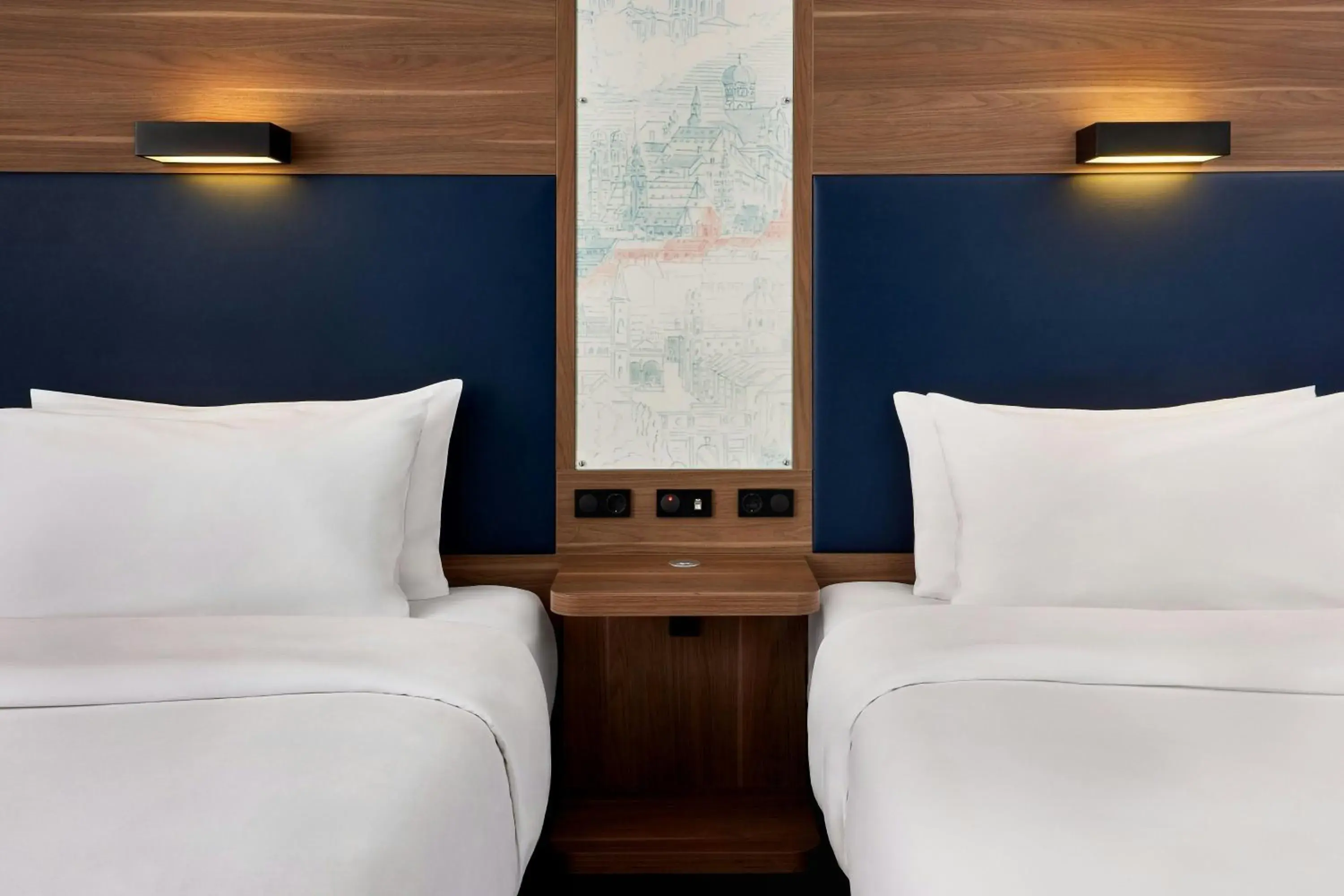 Breezy Twin Room in Aloft München Breezy Twin Room in Aloft München