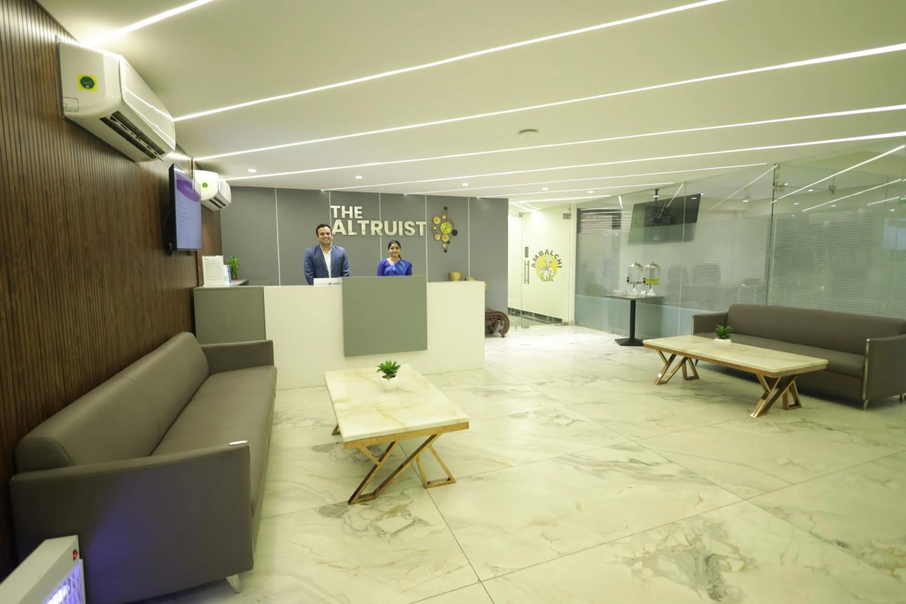 Lobby or reception in The Altruist Hotel Sec-57