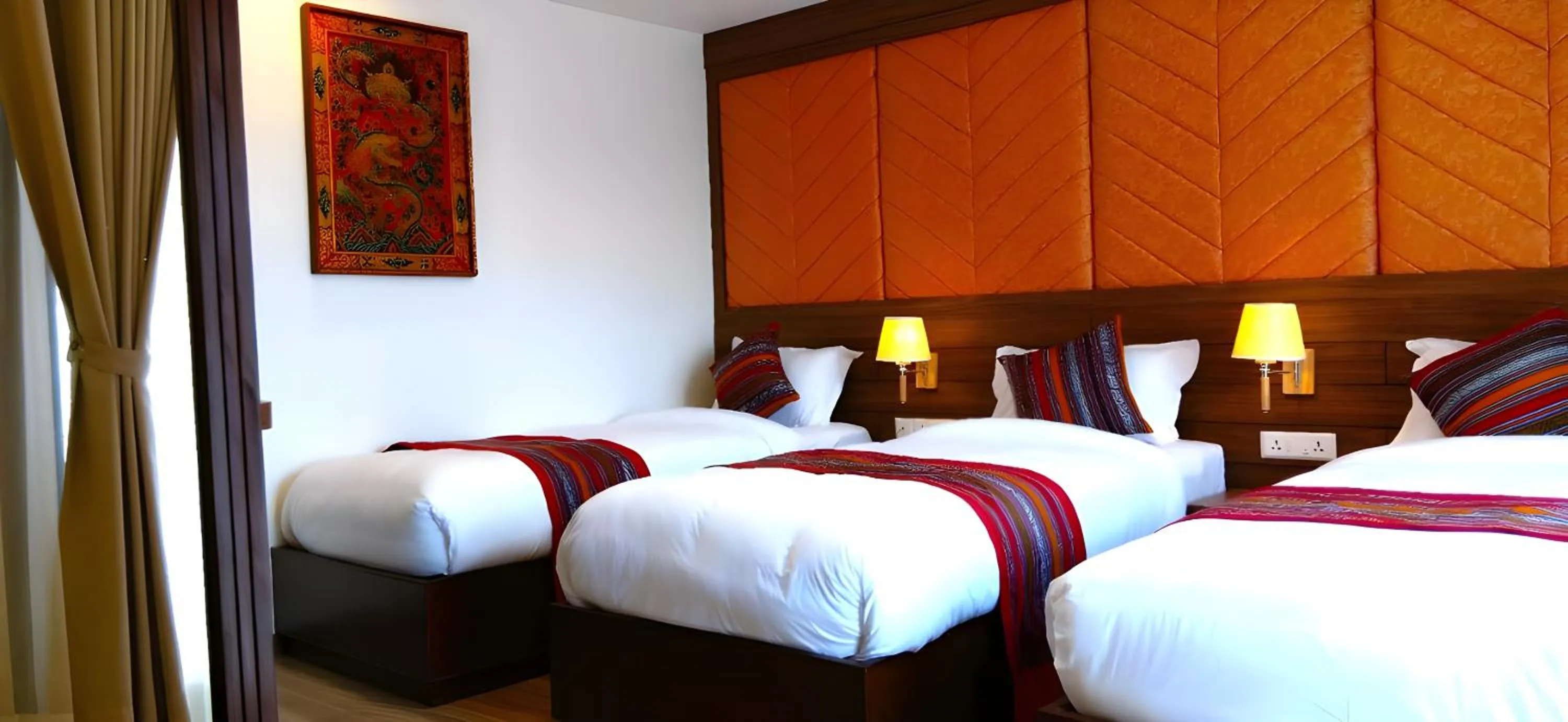 Bed in Hotel Sherpani