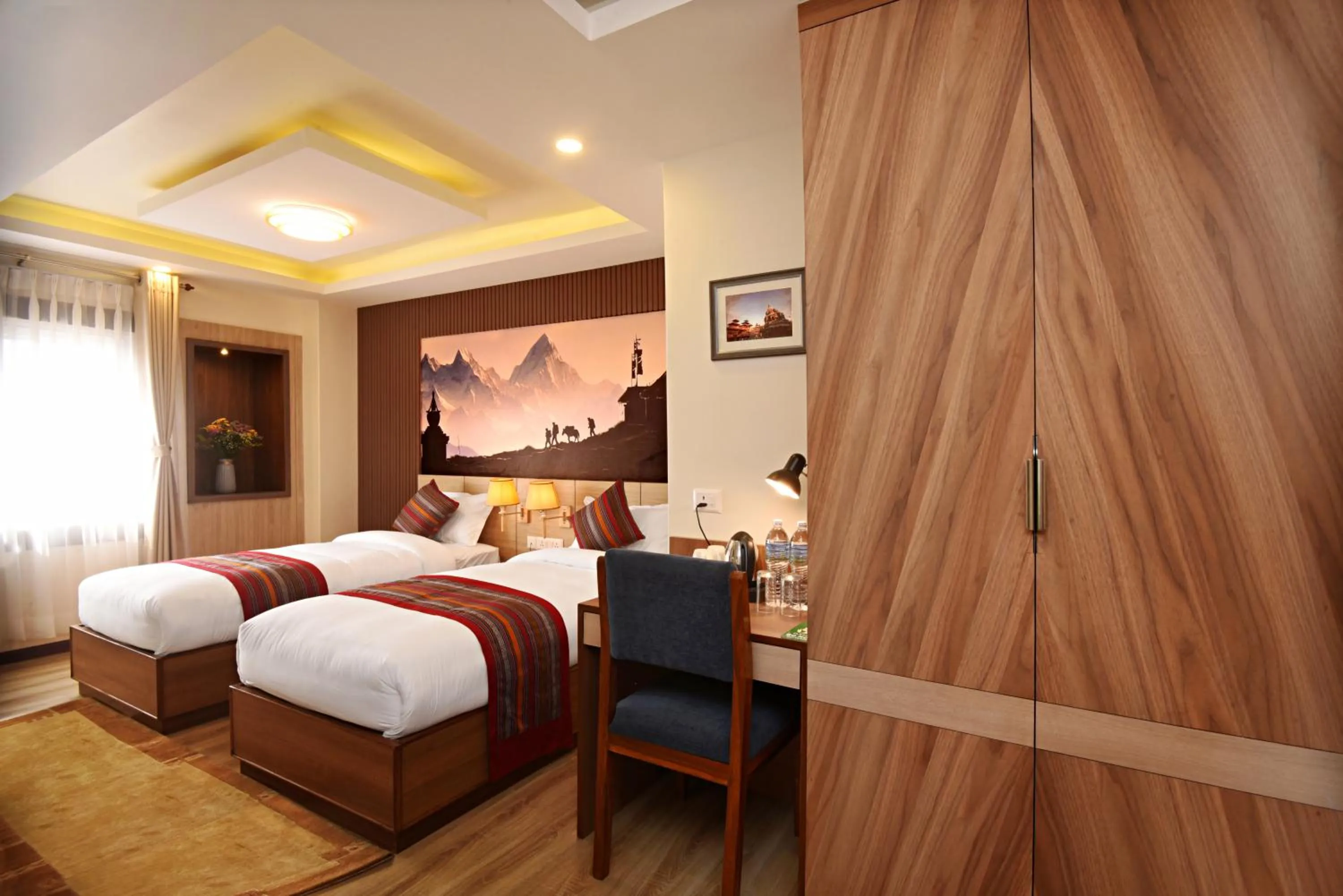 Bedroom, Bed in Hotel Sherpani