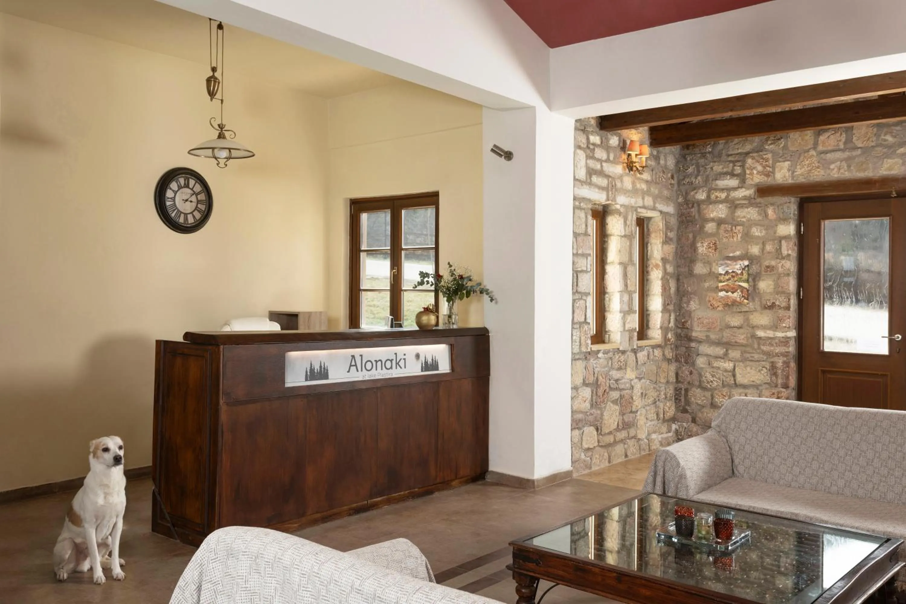 Lobby or reception in Ktima Alonaki