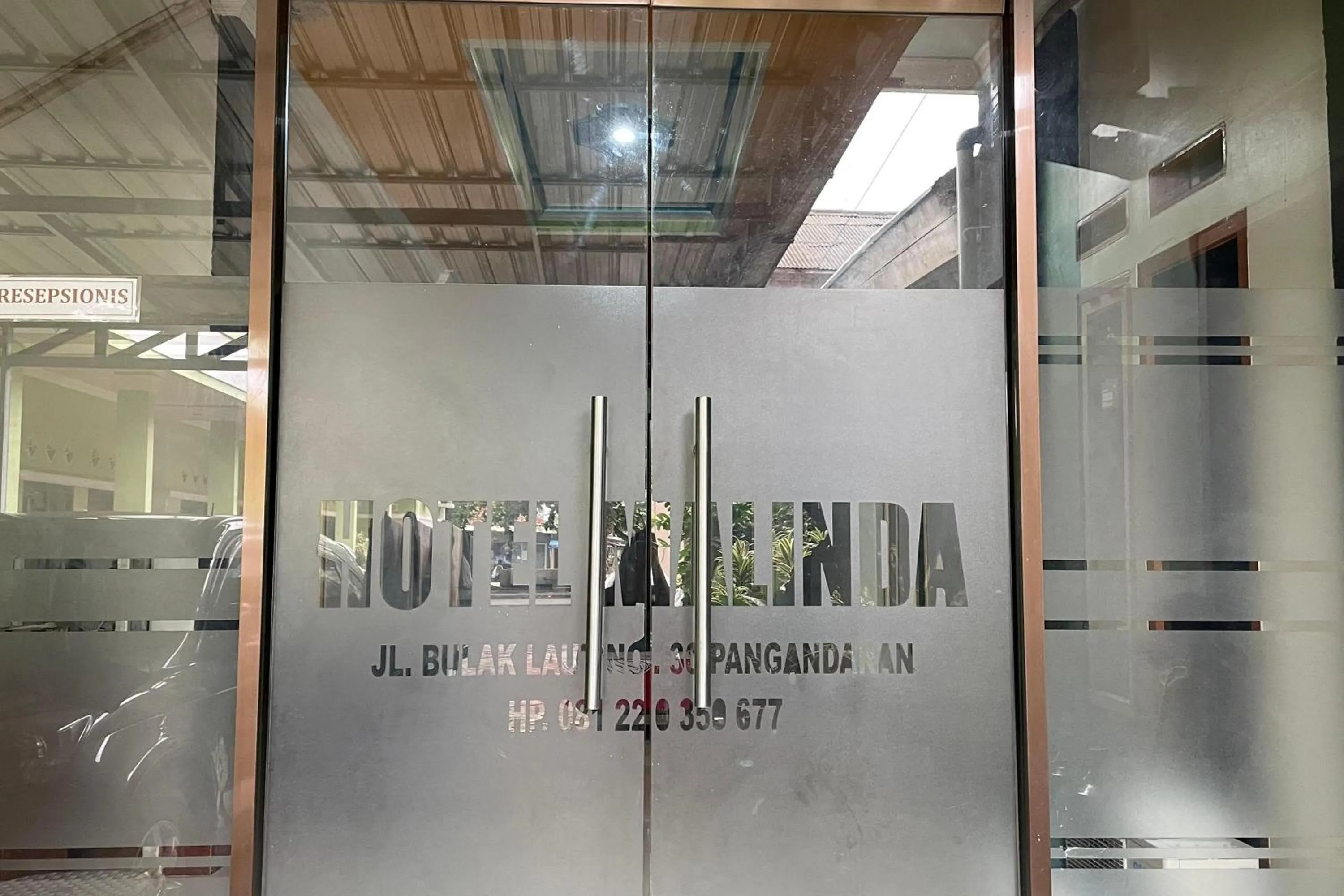 Facade/entrance in Hotel Malinda Pangandaran