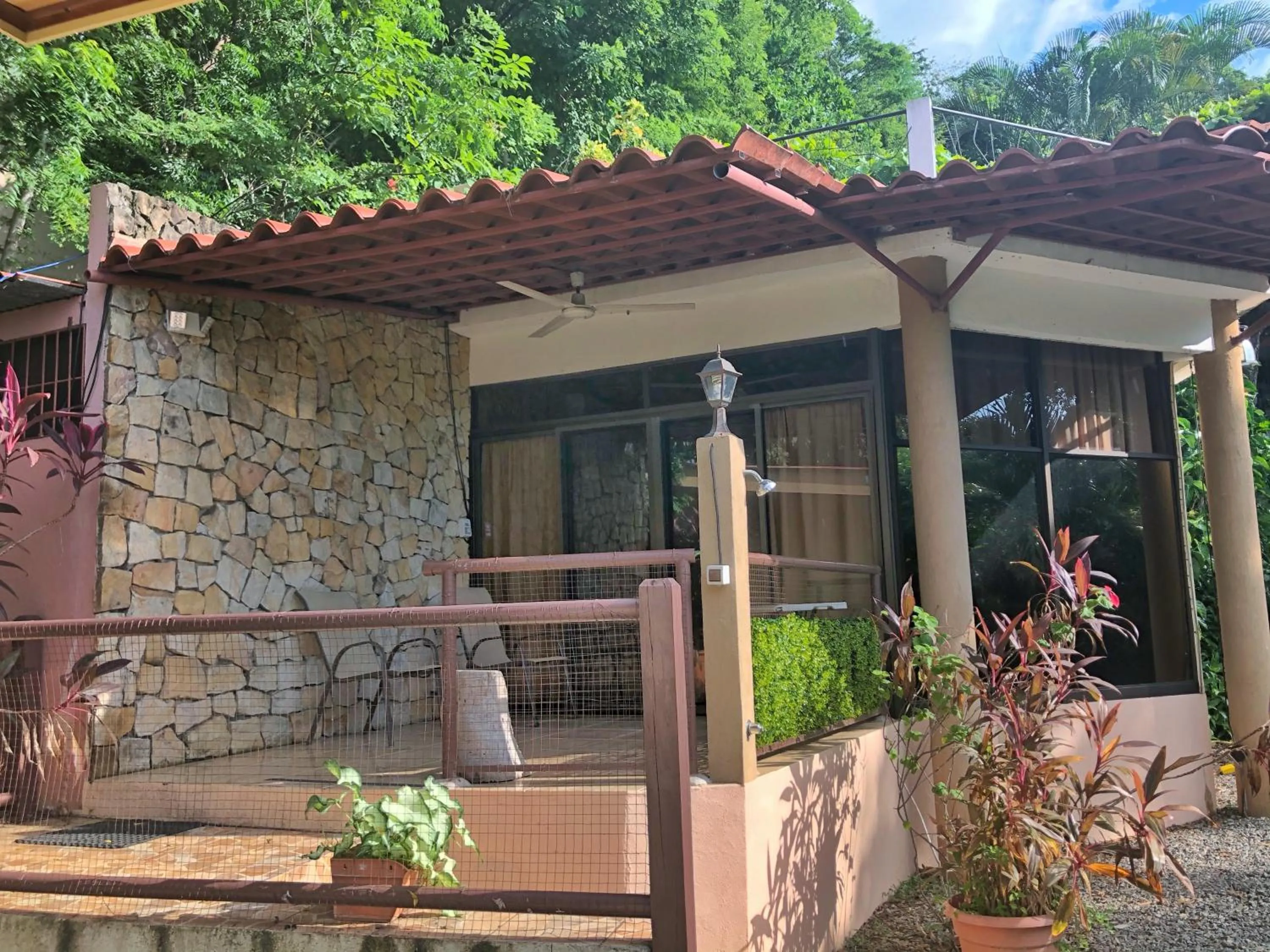 Patio in Blue Dream Kite Boarding Resort Costa Rica
