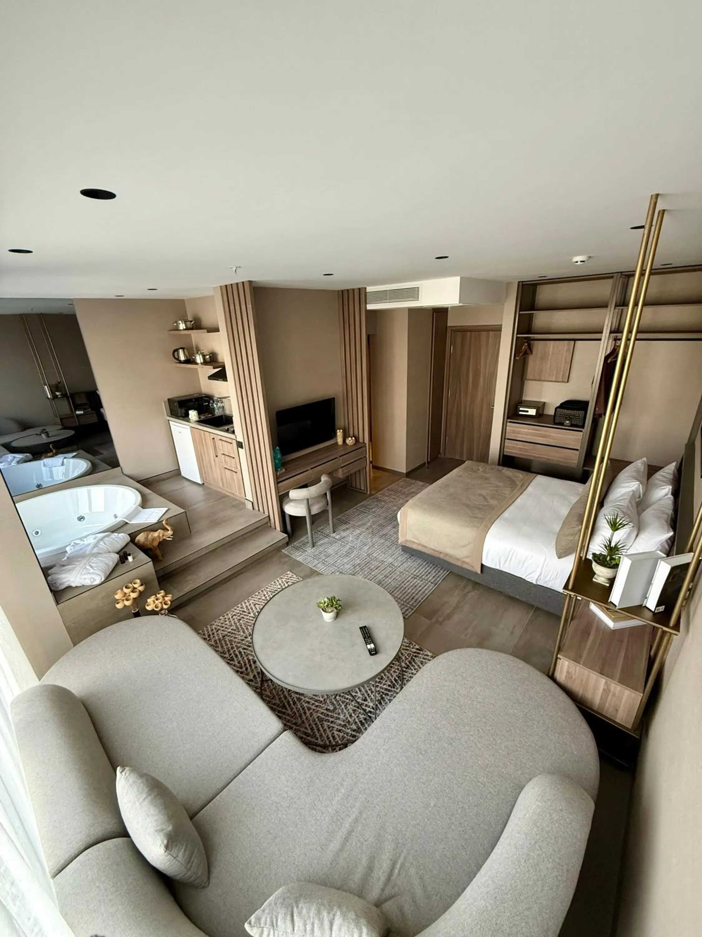 Kitchen or kitchenette, Bed in Cityloft 147