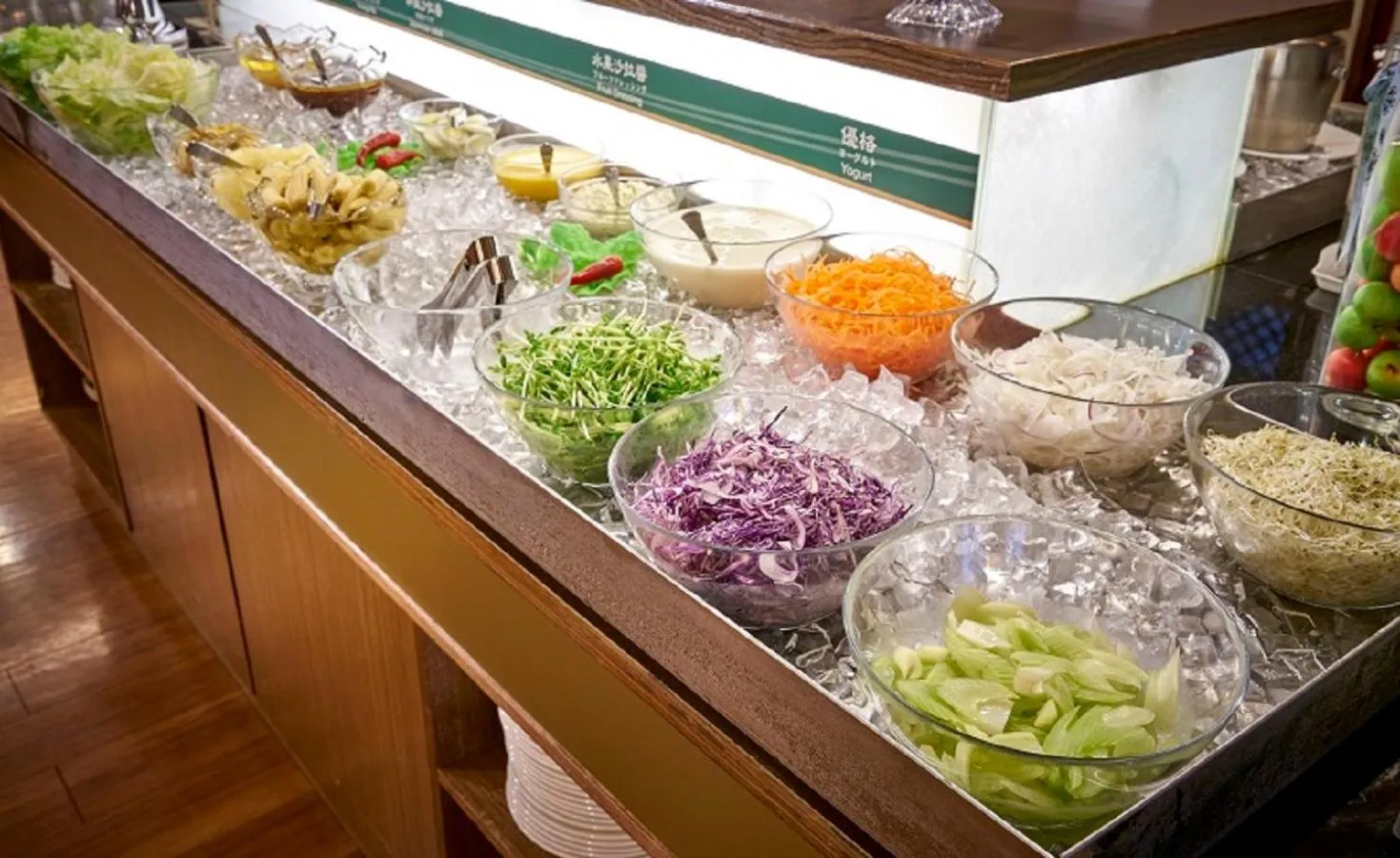 Food close-up in Zhong Ke Hotel