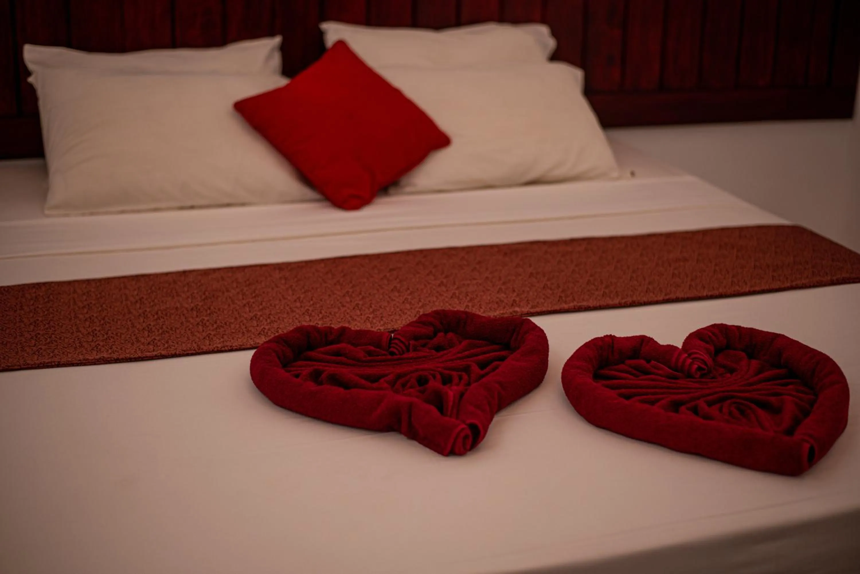 Bed in Sundowners Guesthouse