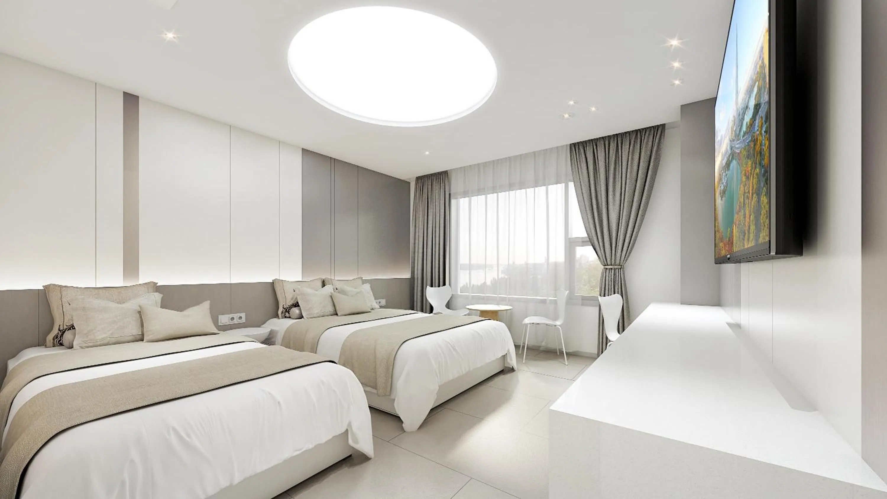 Property building, Bed in Lake Tourist Hotel