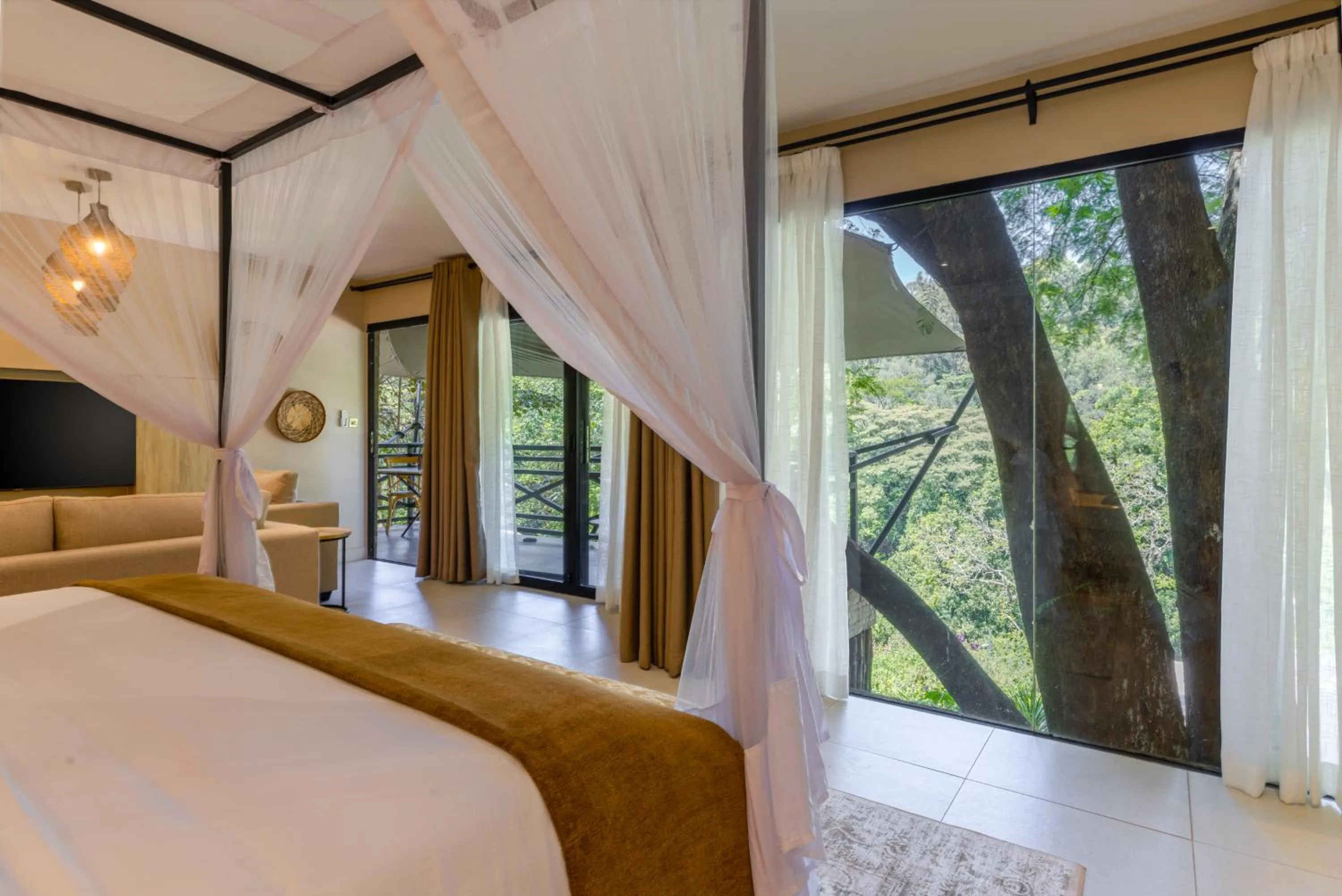 Natural landscape, Bed in Pax Manor Muthaiga