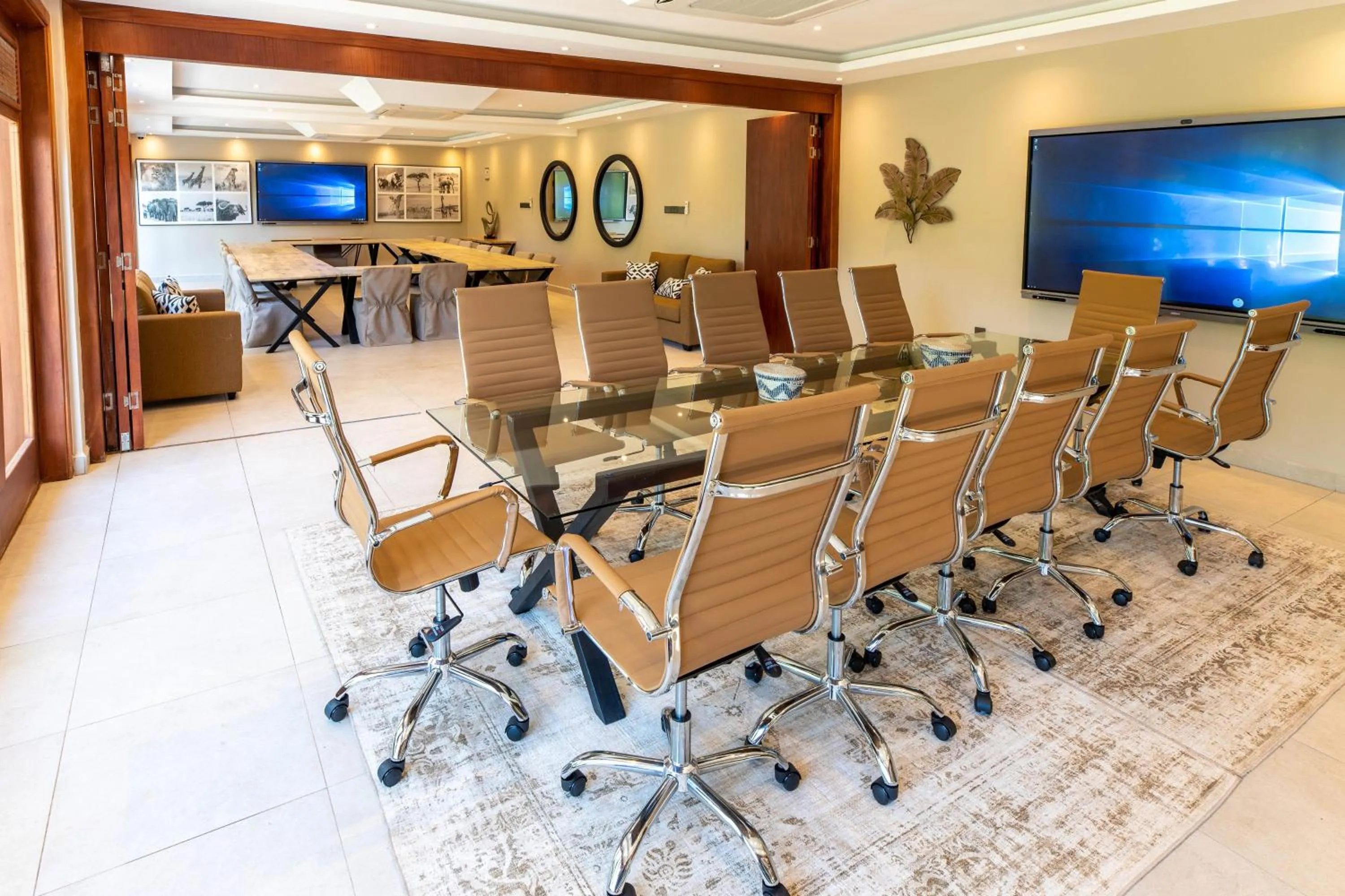 Communal lounge/ TV room in Pax Manor Muthaiga