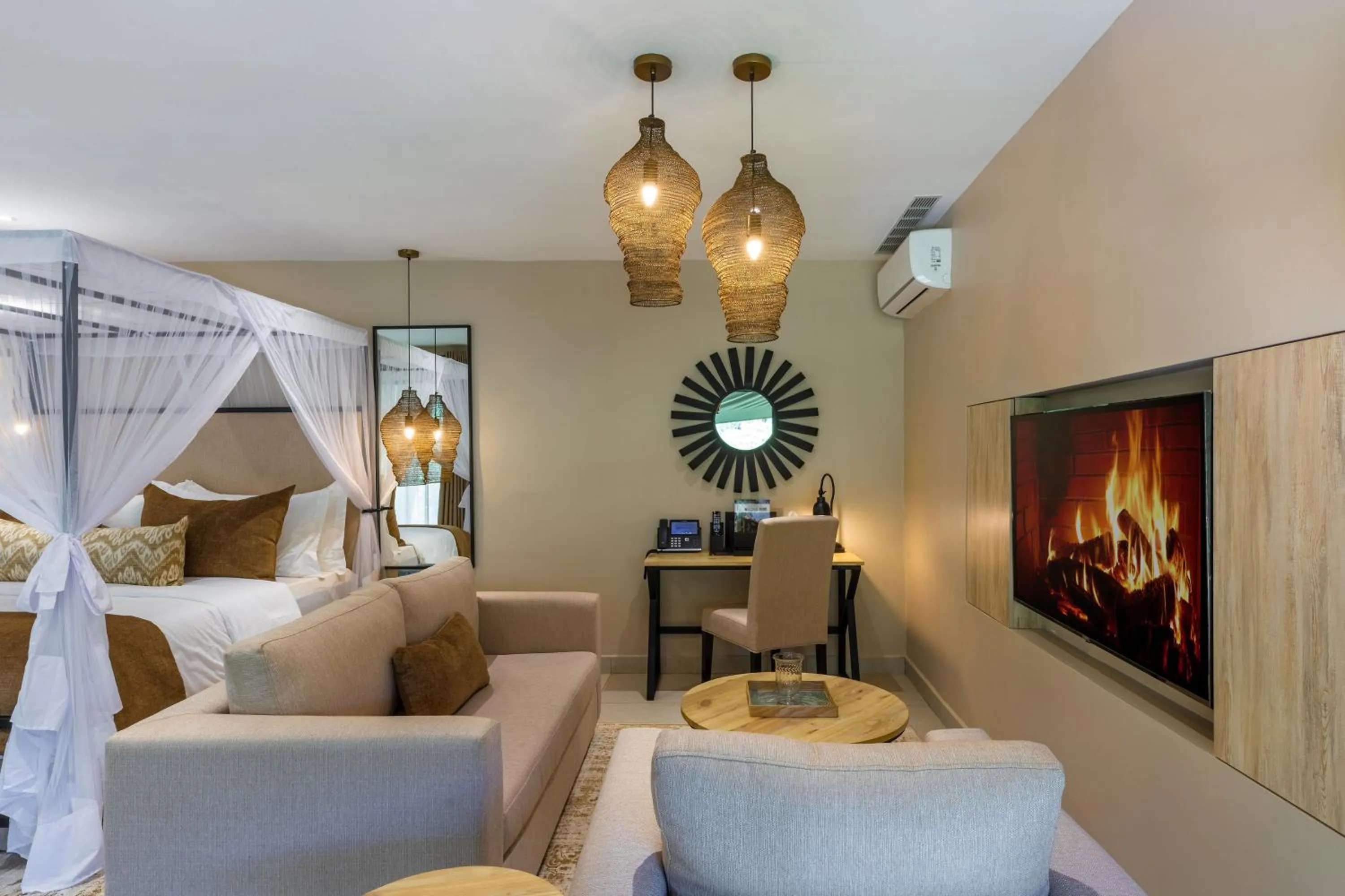 Seating area in Pax Manor Muthaiga