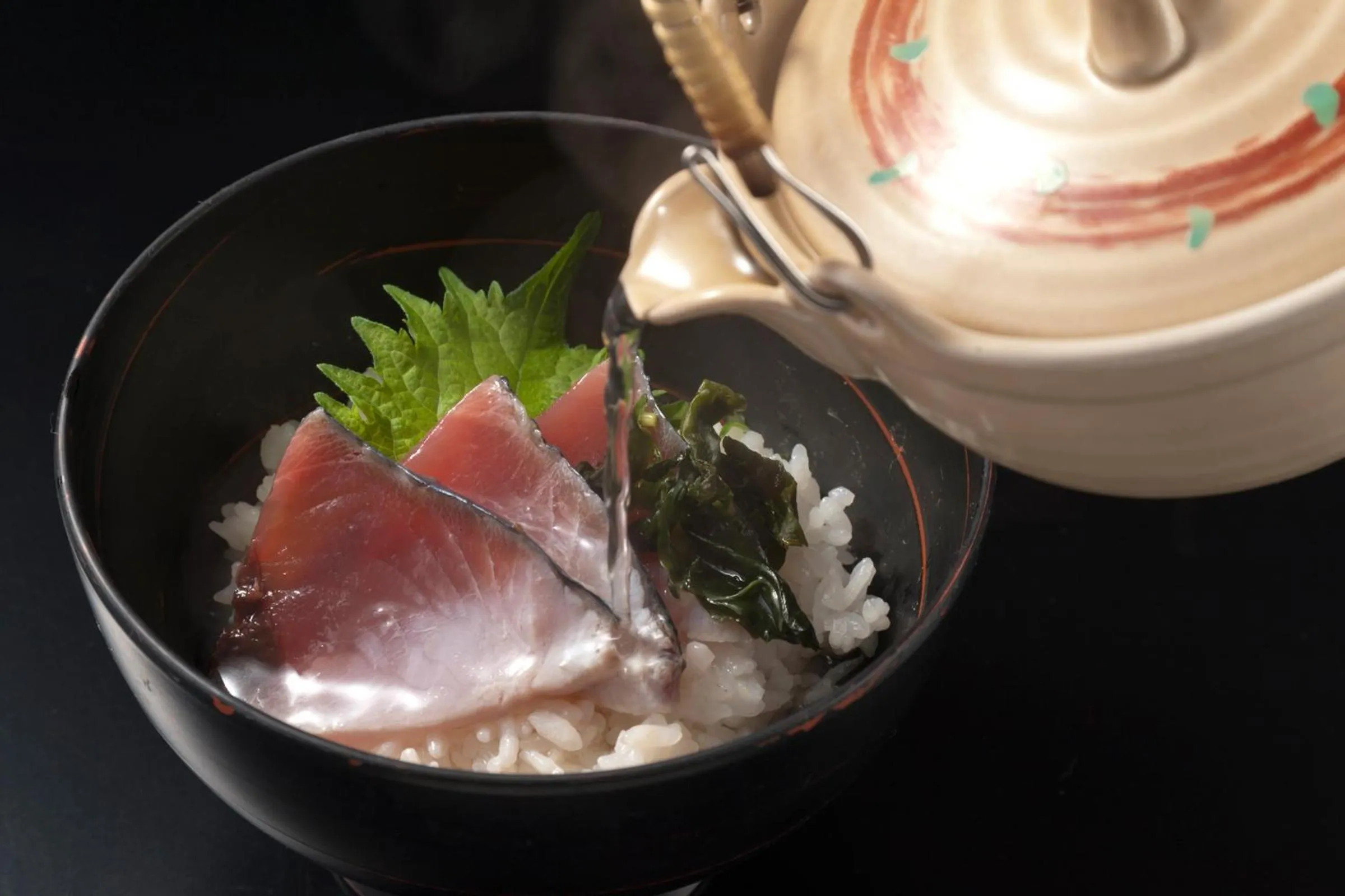 Food close-up in UmibenokakureyuSEIRYU海辺のかくれ湯清流