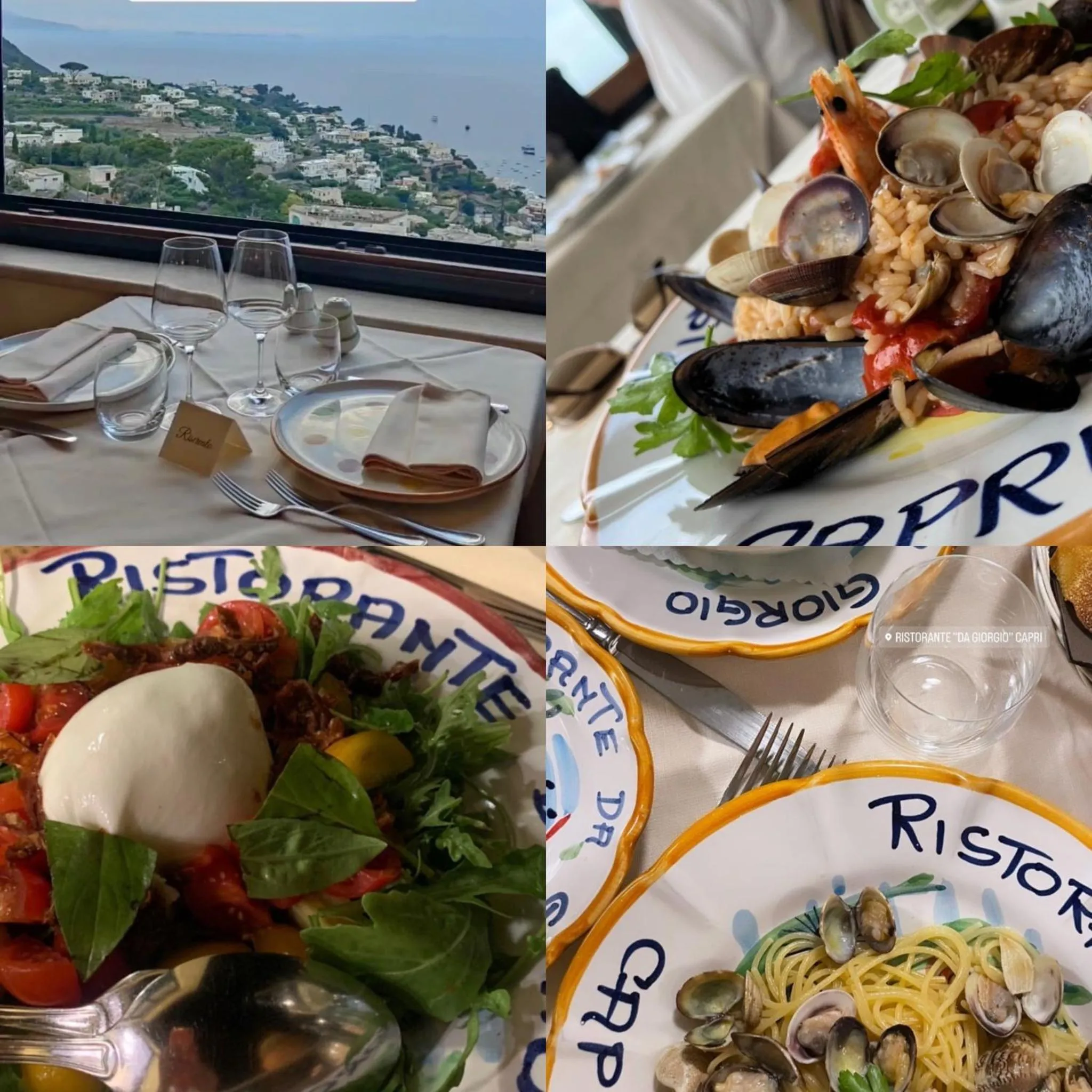 Food and drinks in Da Giorgio