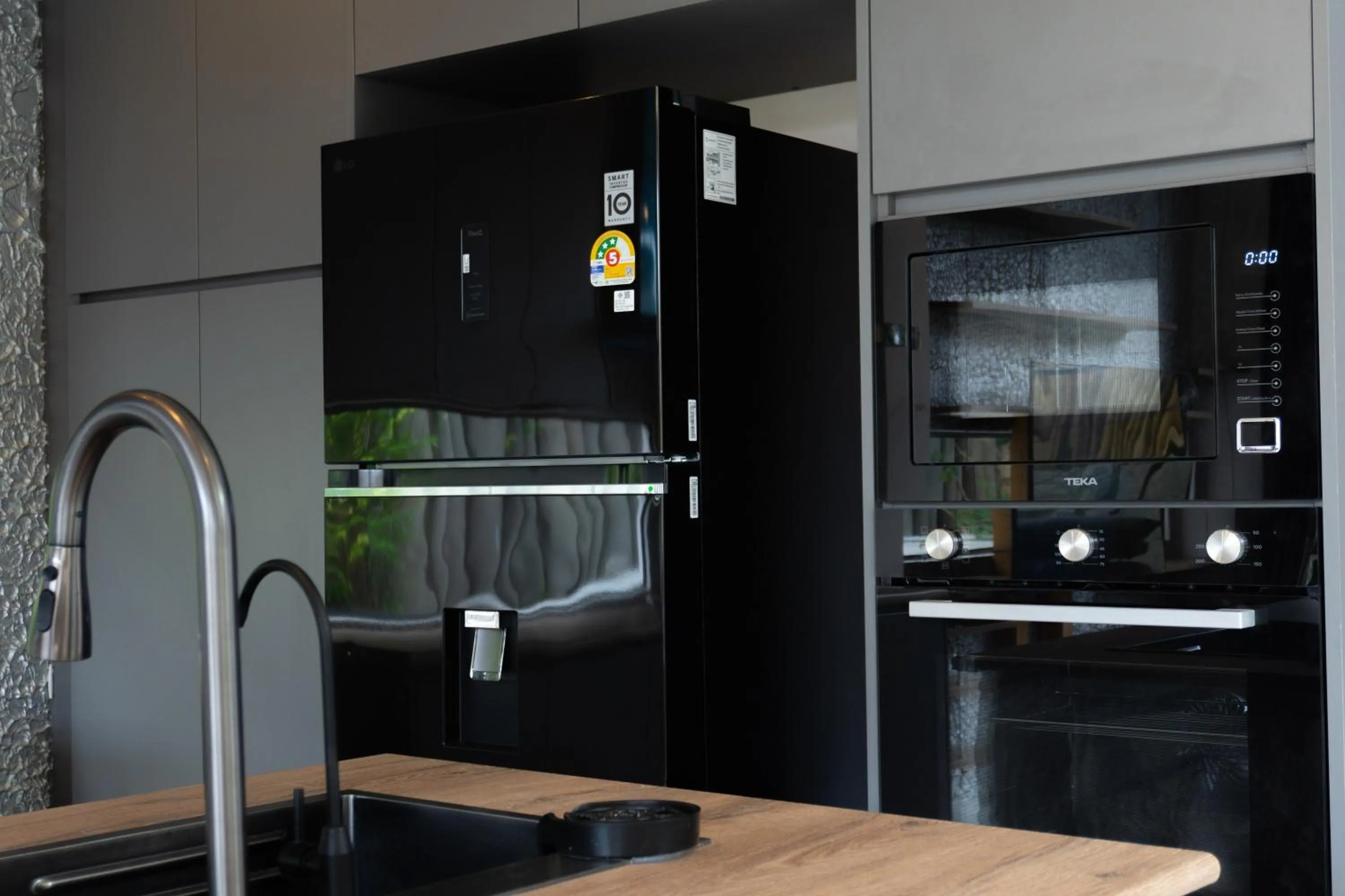 Kitchen or kitchenette in The Modern Pool Villa Hua Hin