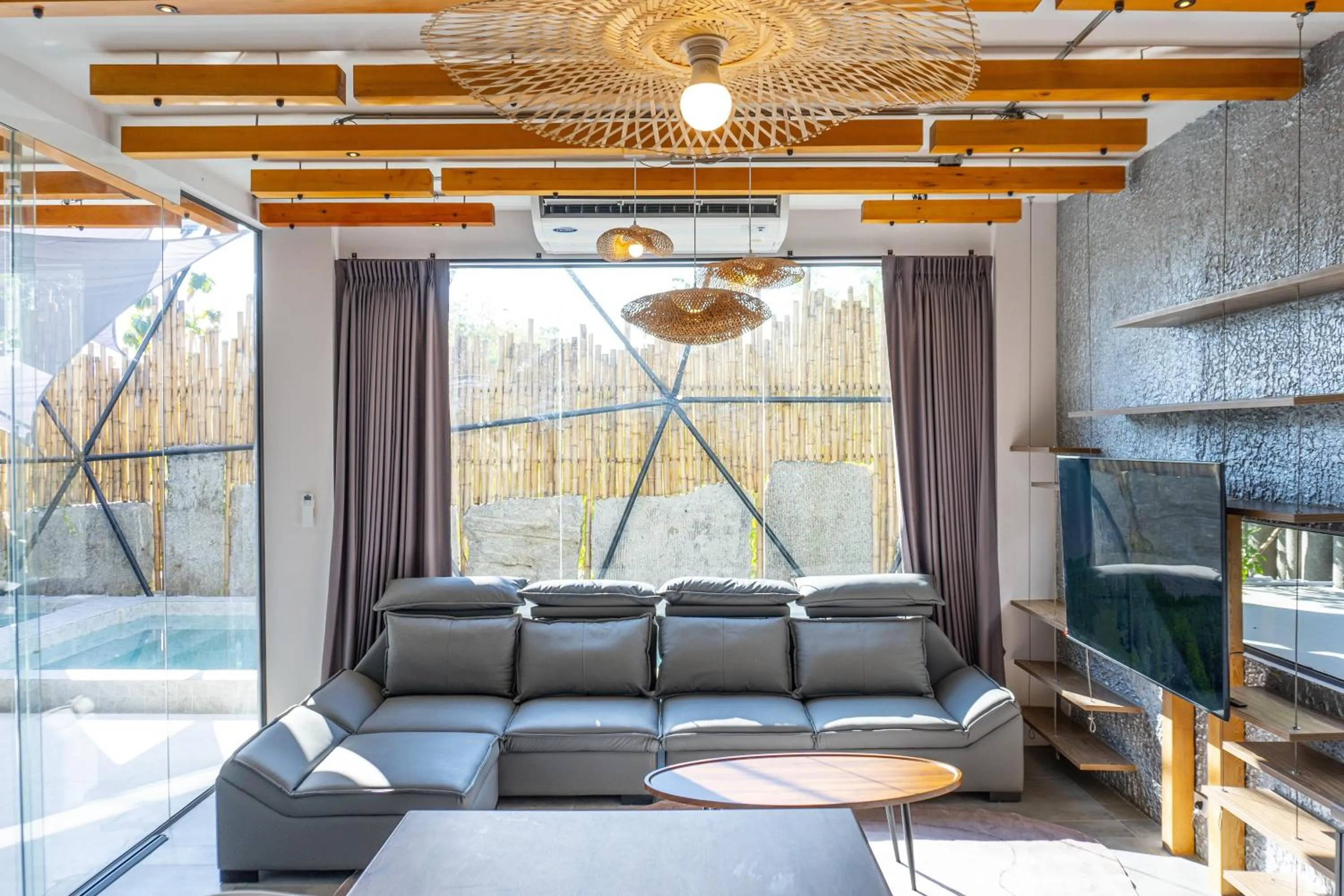 Seating area in The Modern Pool Villa Hua Hin