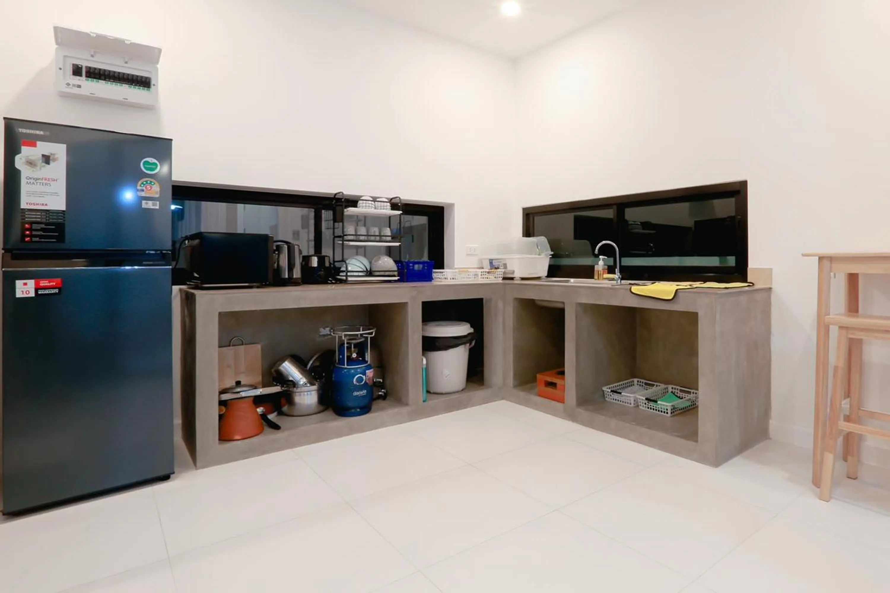 Kitchen or kitchenette in The Modern Pool Villa Hua Hin