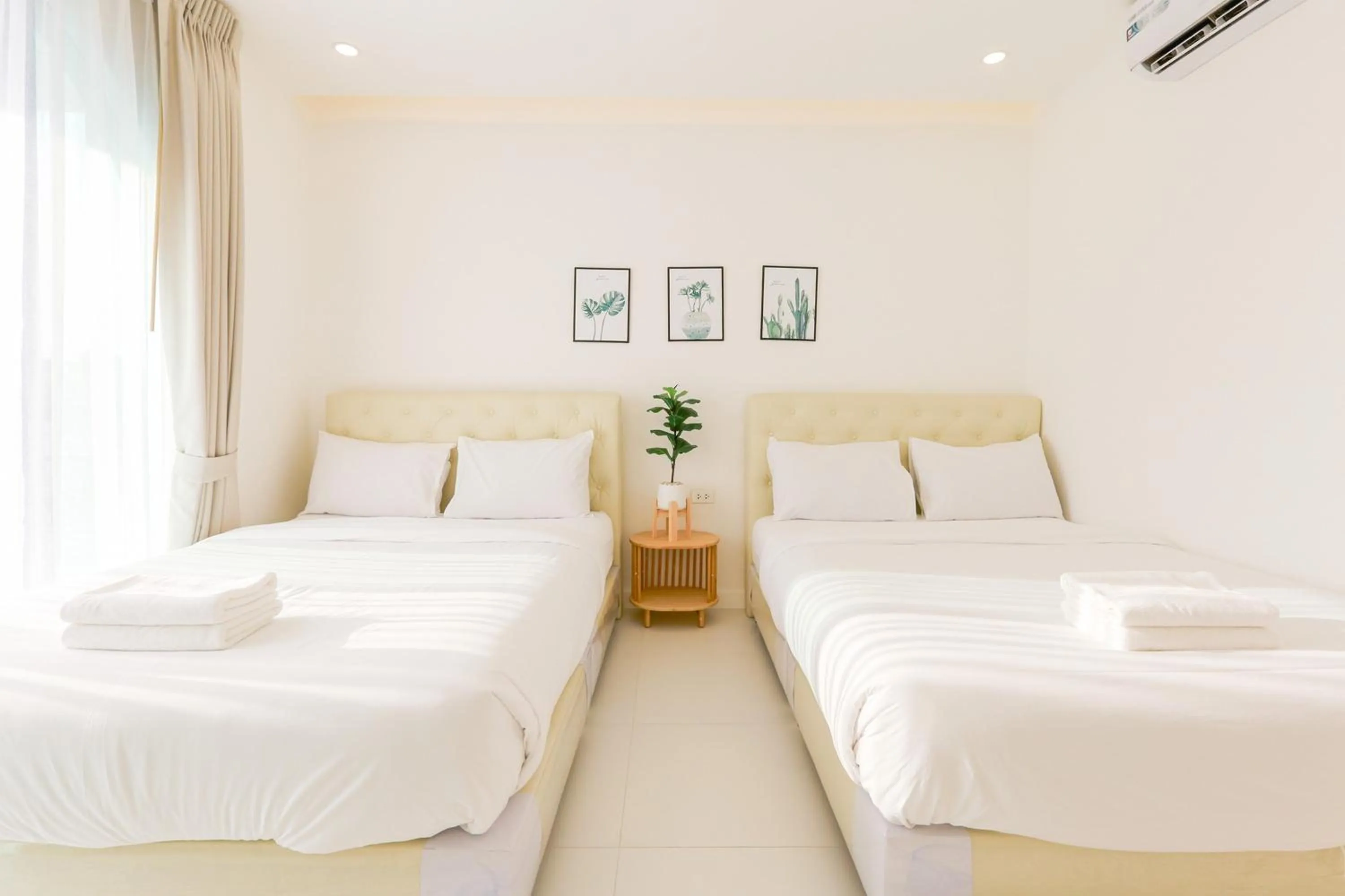 Bed in The Modern Pool Villa Hua Hin