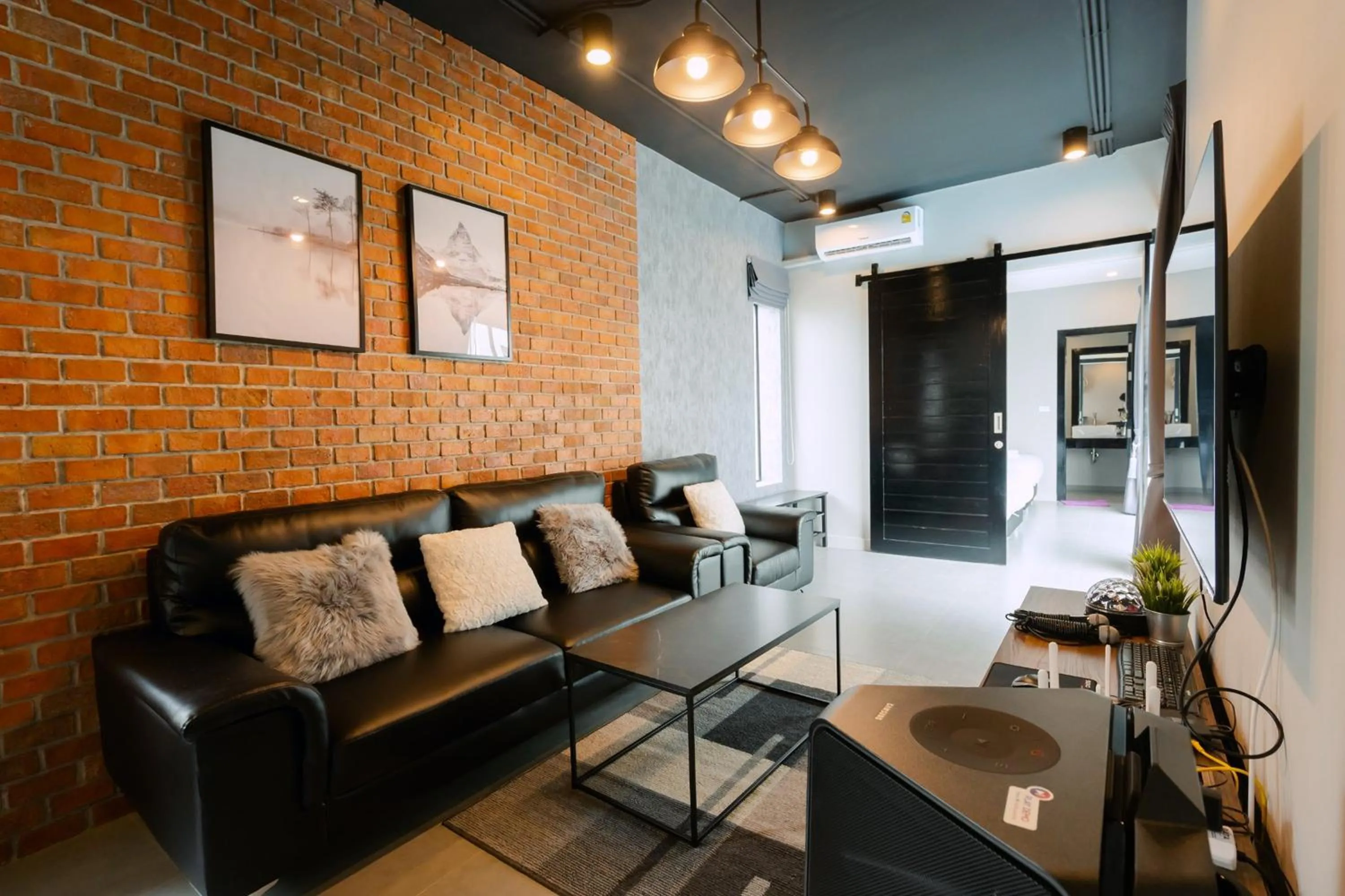 Seating area in The Modern Pool Villa Hua Hin