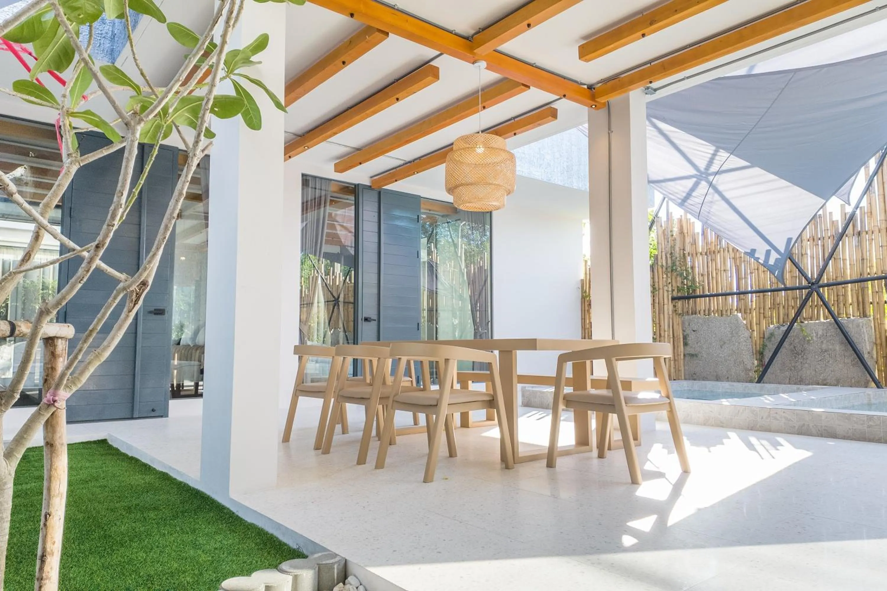 Seating area in The Modern Pool Villa Hua Hin