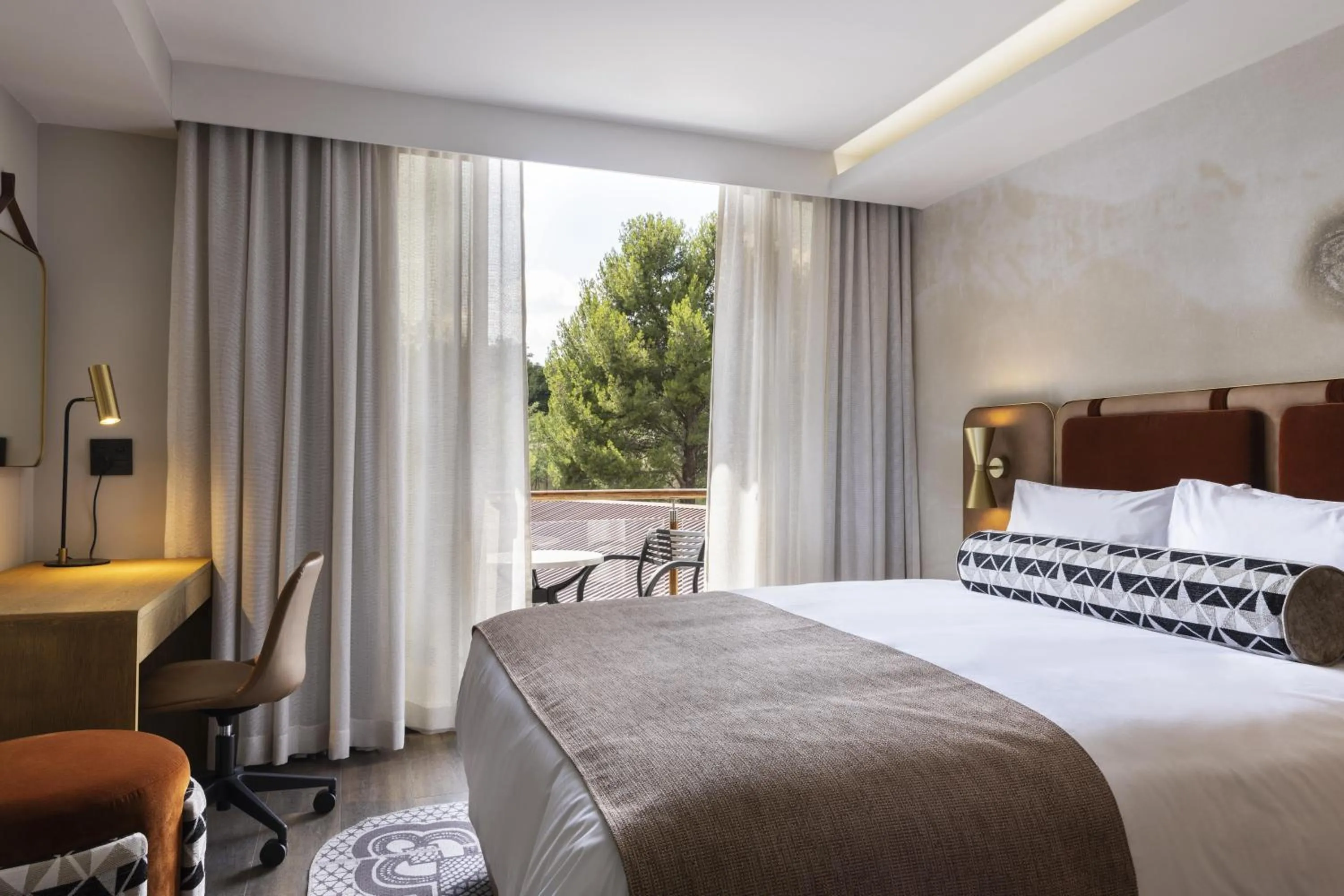 Bed in Mpilo Boutique Hotel