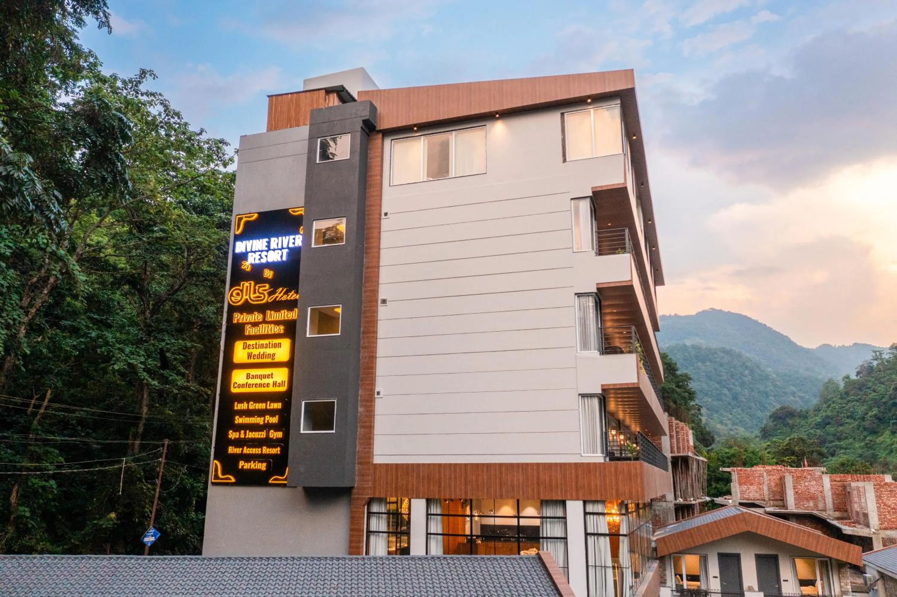 Property building in DLS Divine River Resort and Spa, Rishikesh