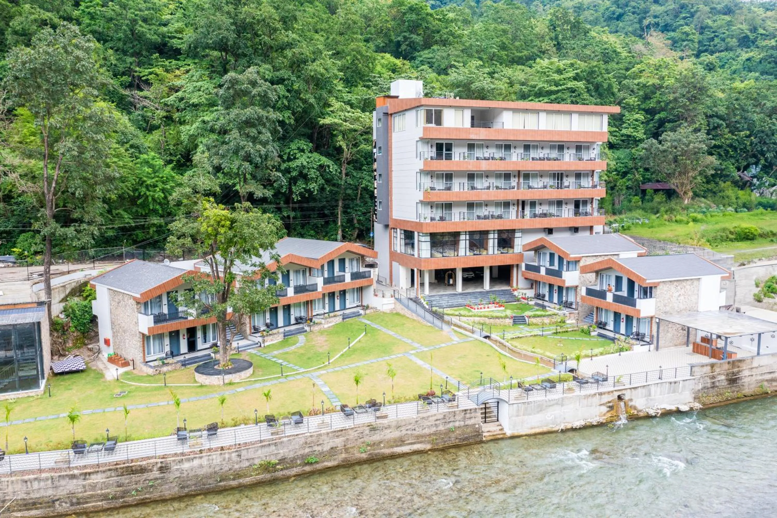 Property building in DLS Divine River Resort and Spa, Rishikesh
