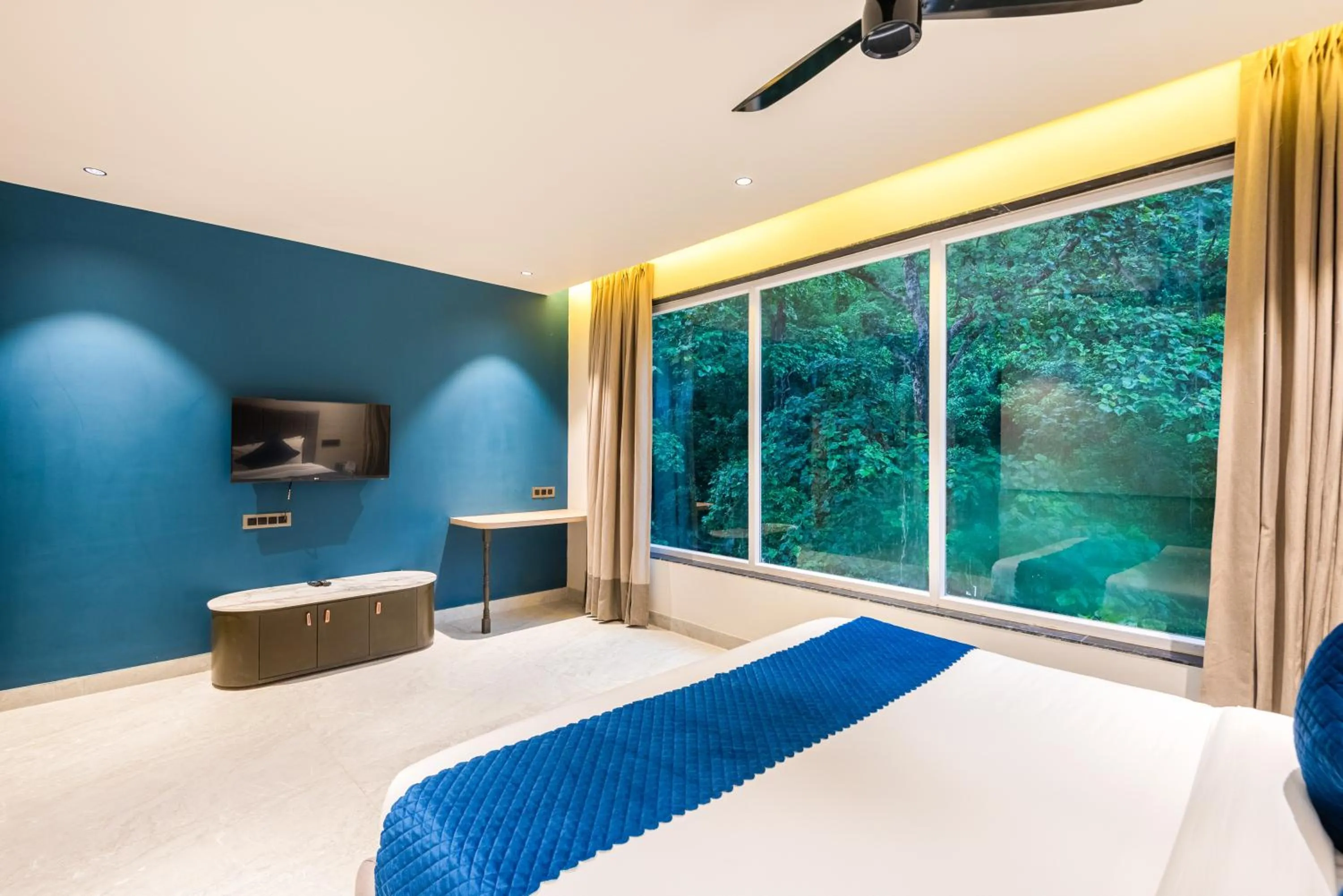 Bedroom, Bed in DLS Divine River Resort and Spa, Rishikesh