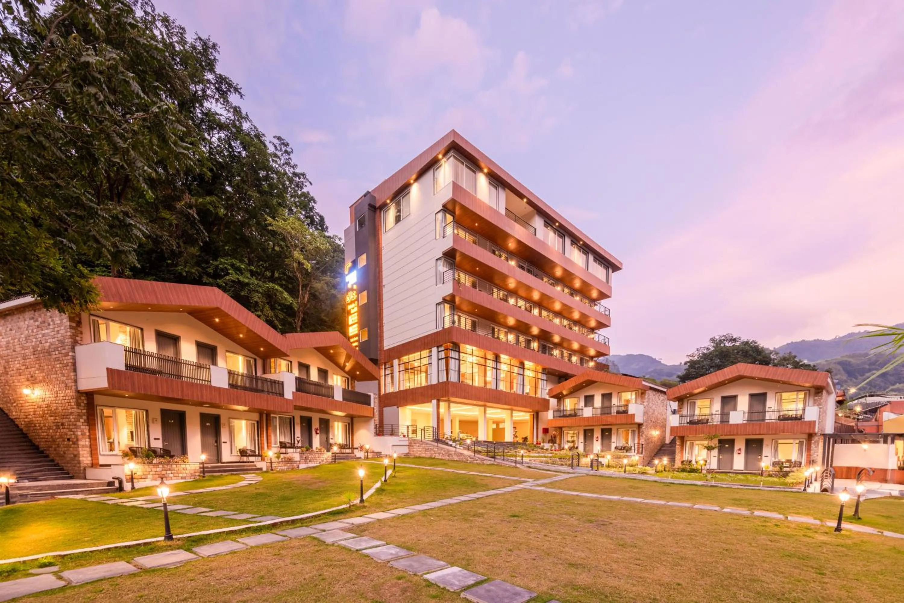 Property building in DLS Divine River Resort and Spa, Rishikesh