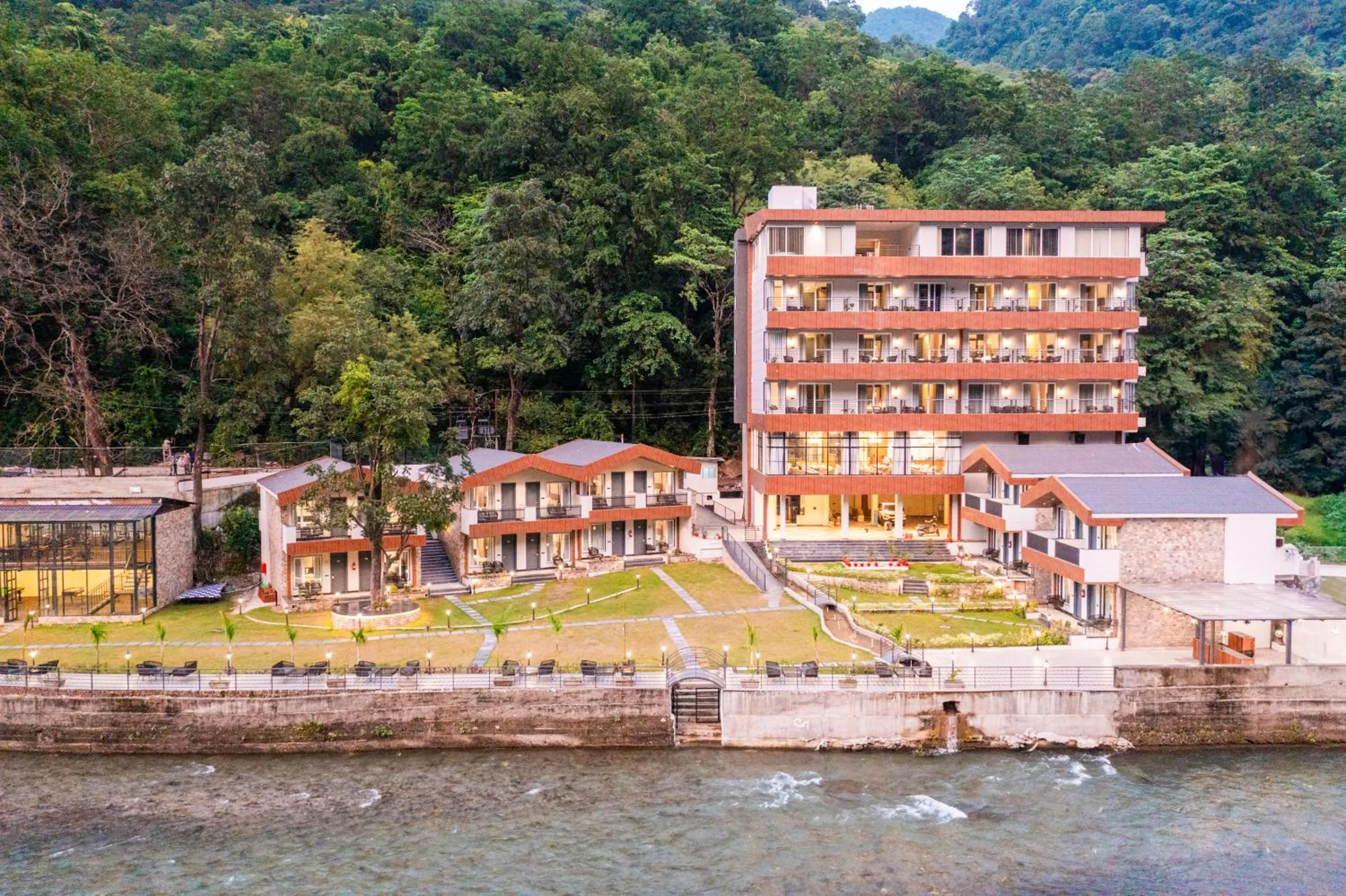 Property building in DLS Divine River Resort and Spa, Rishikesh