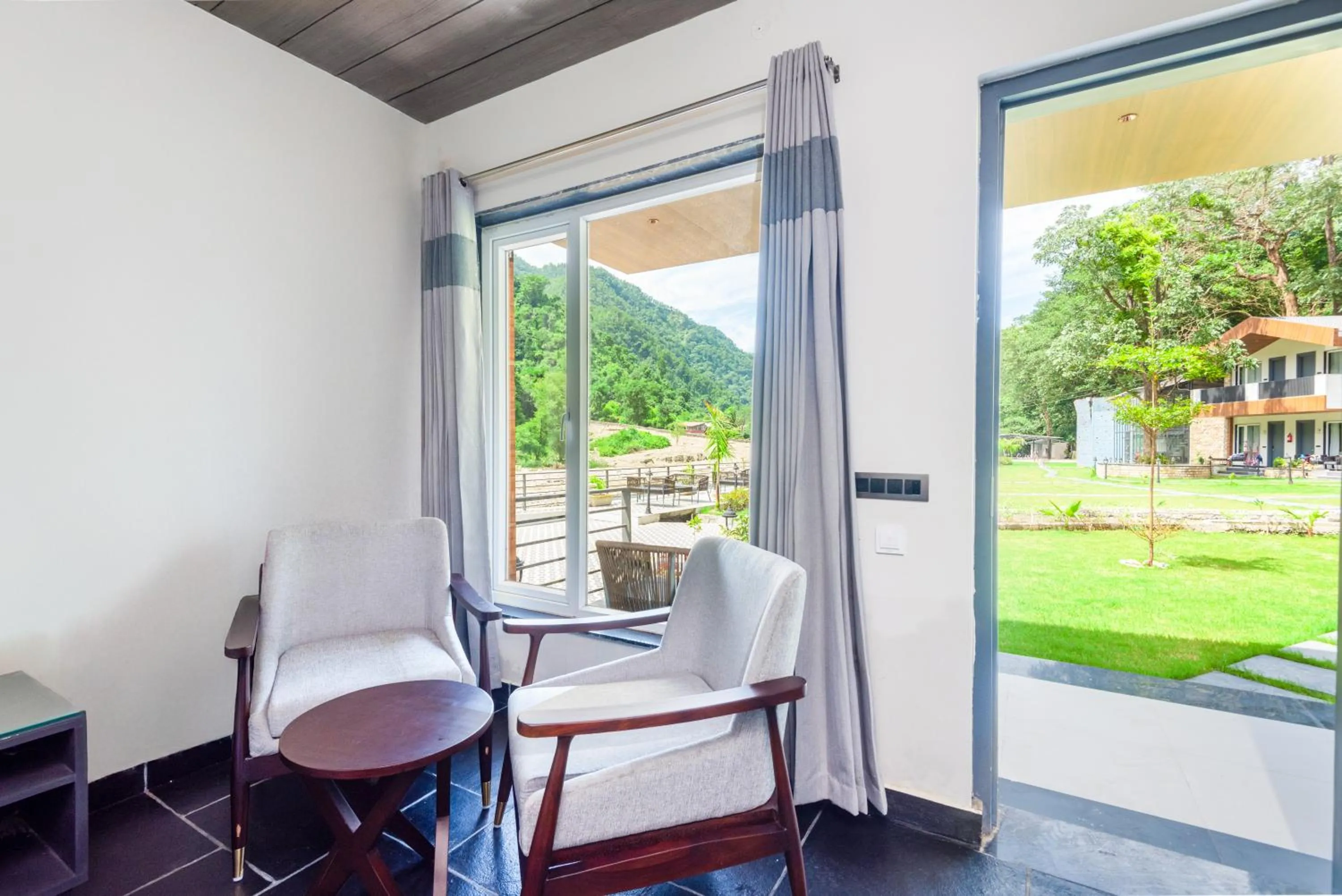 Garden view in DLS Divine River Resort and Spa, Rishikesh