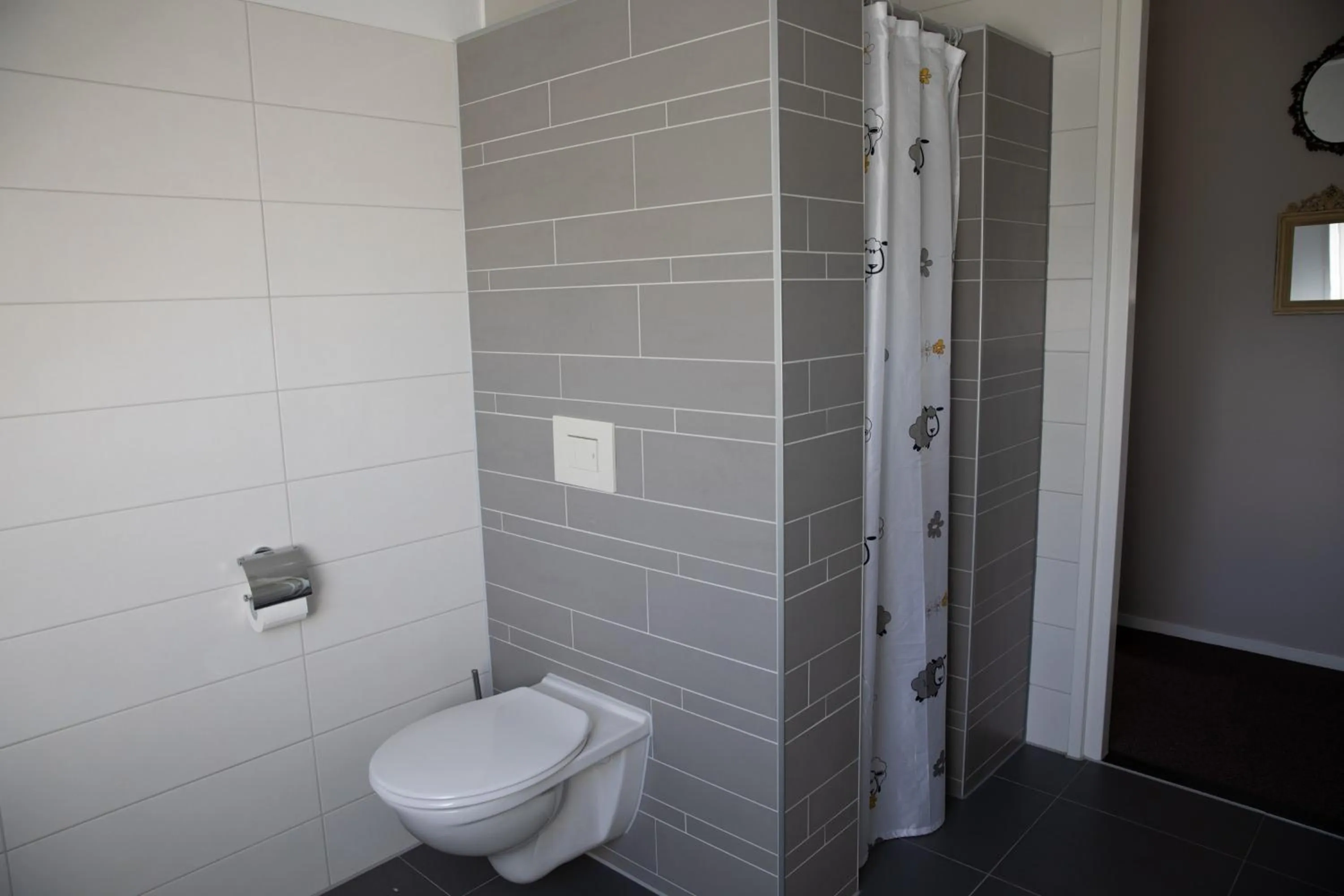 Shower in Bed and breakfast Hoeve Spoorzicht