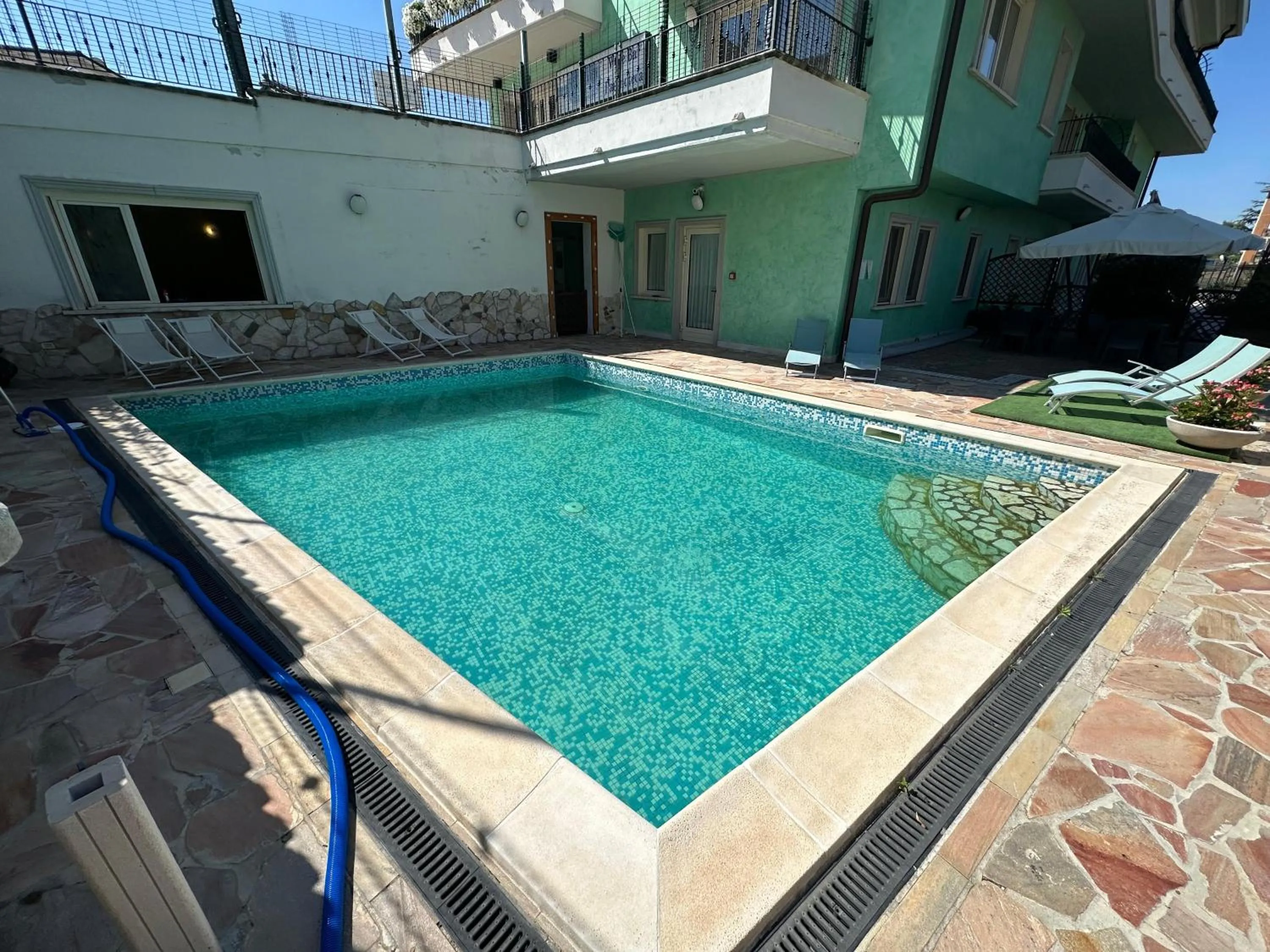 Swimming pool in Hotel San Berardo