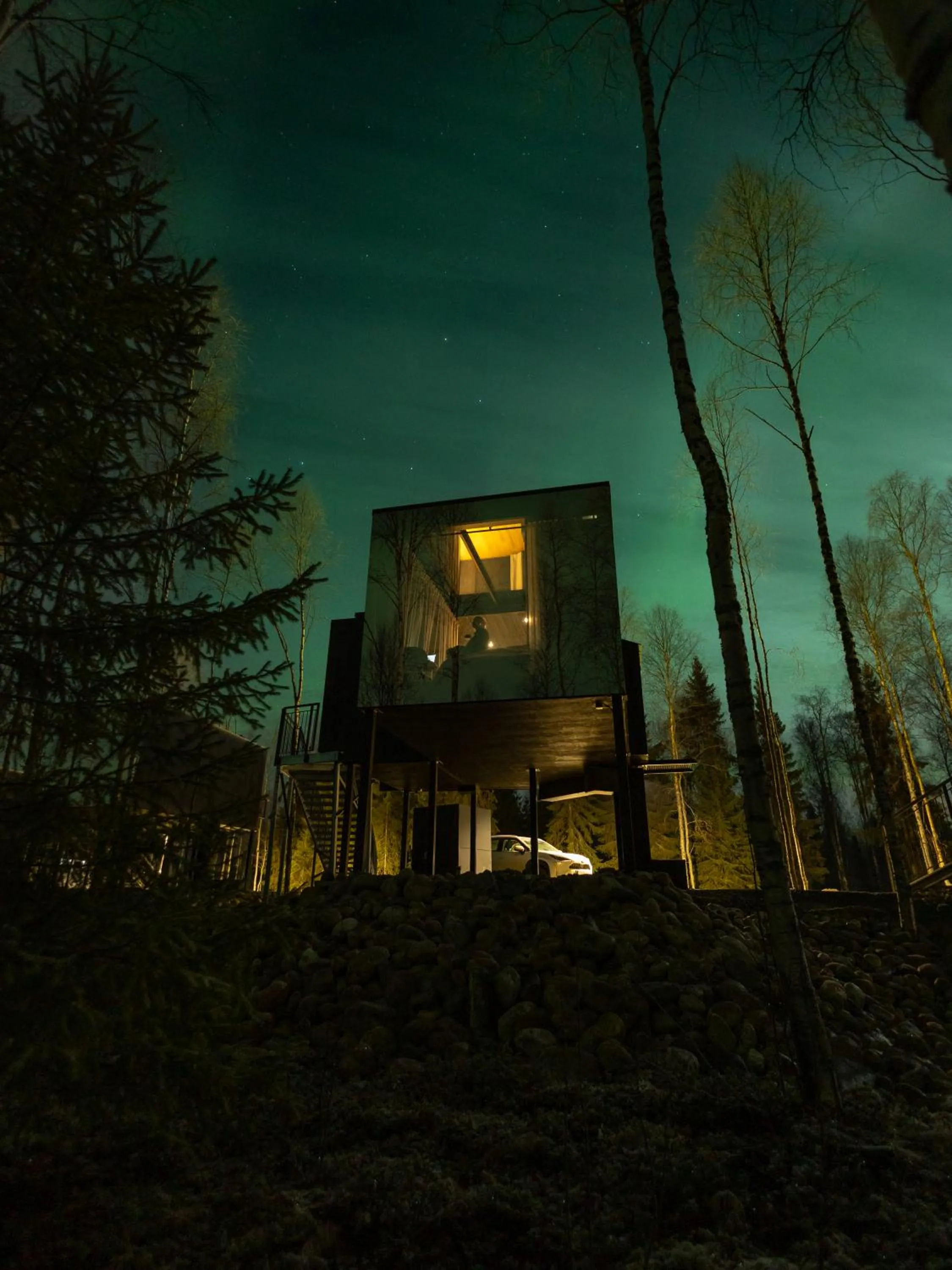 Property building in Silver Birch Resort Lapland