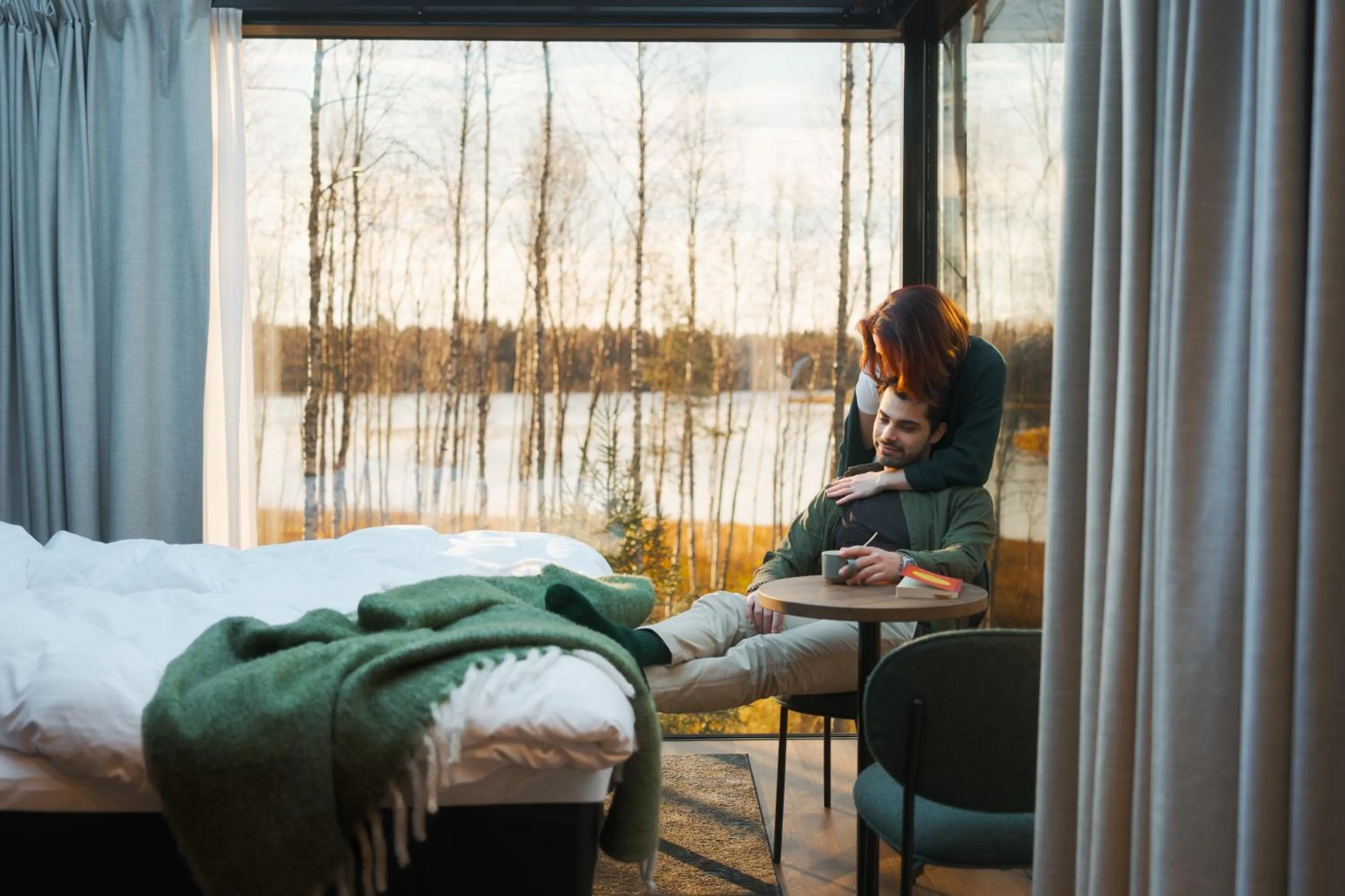 Bedroom, Bed in Silver Birch Resort Lapland